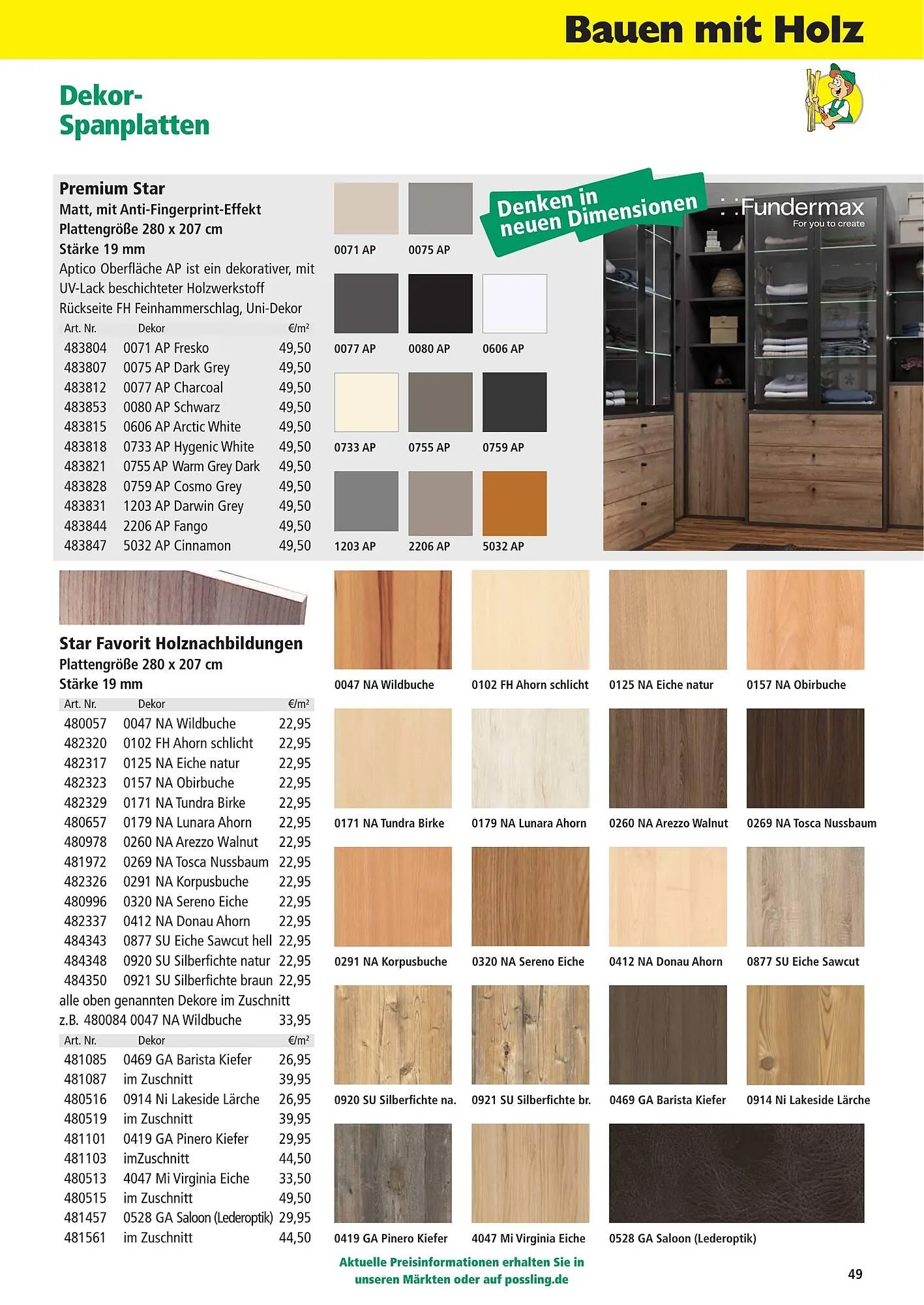 Holz Possling Prospekt von 1. April bis 31. Juli 2026 - Prospekt seite 49