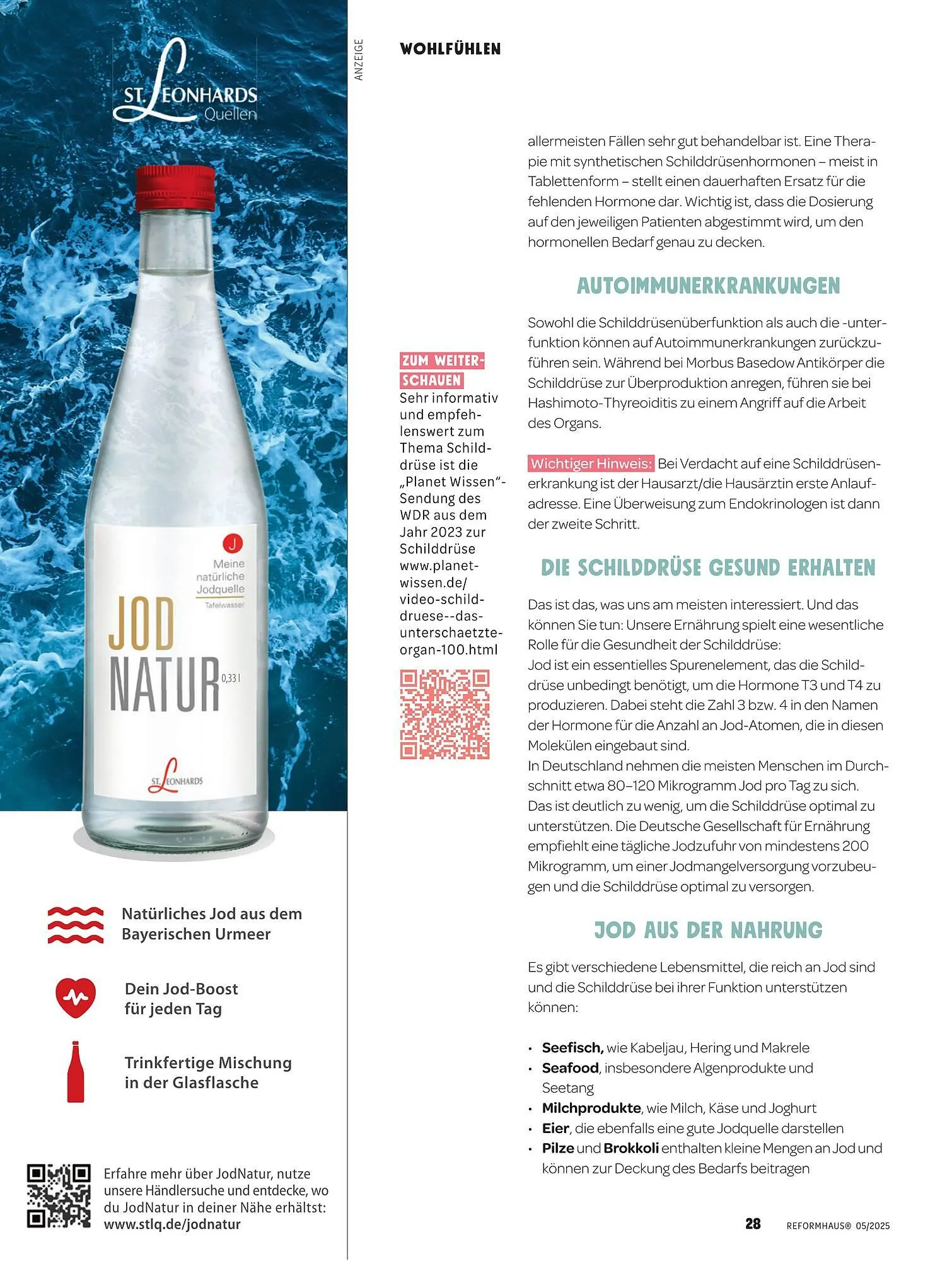 Reformhaus Prospekt von 1. Mai bis 31. Mai 2025 - Prospekt seite 28