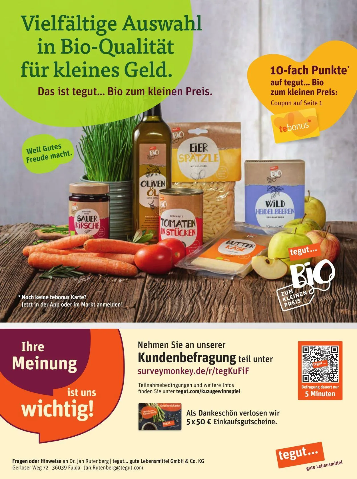 Tegut Aktueller Prospekt von 1. September bis 7. September 2025 - Prospekt seite 9