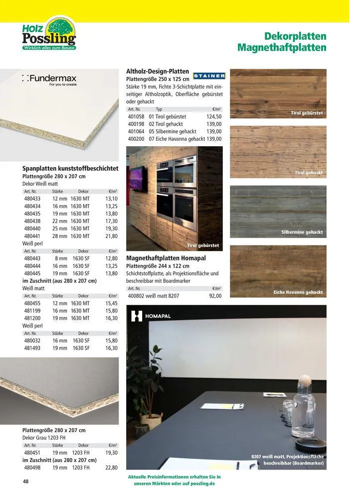 Holz-& Baukatalog 2024/25 von 27. März bis 31. Januar 2025 - Prospekt seite 48