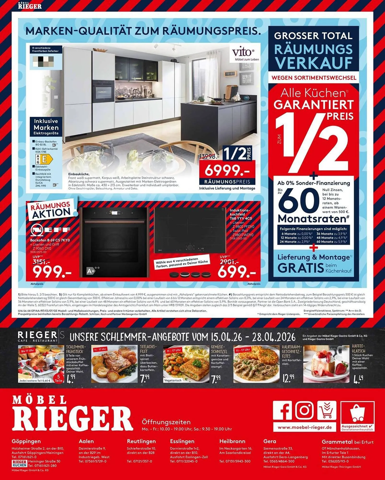 Möbel Rieger Prospekt von 15. April bis 28. April 2026 - Prospekt seite 8