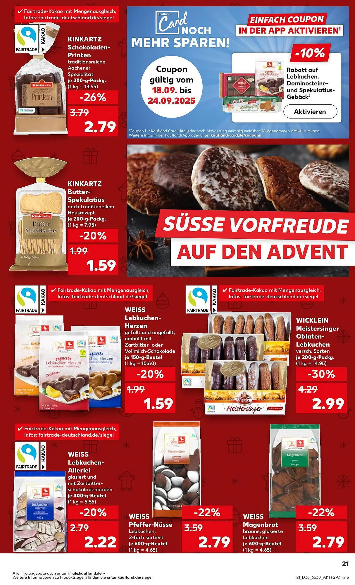 Kaufland Prospekt von 21. September bis 24. September 2025 - Prospekt seite 21