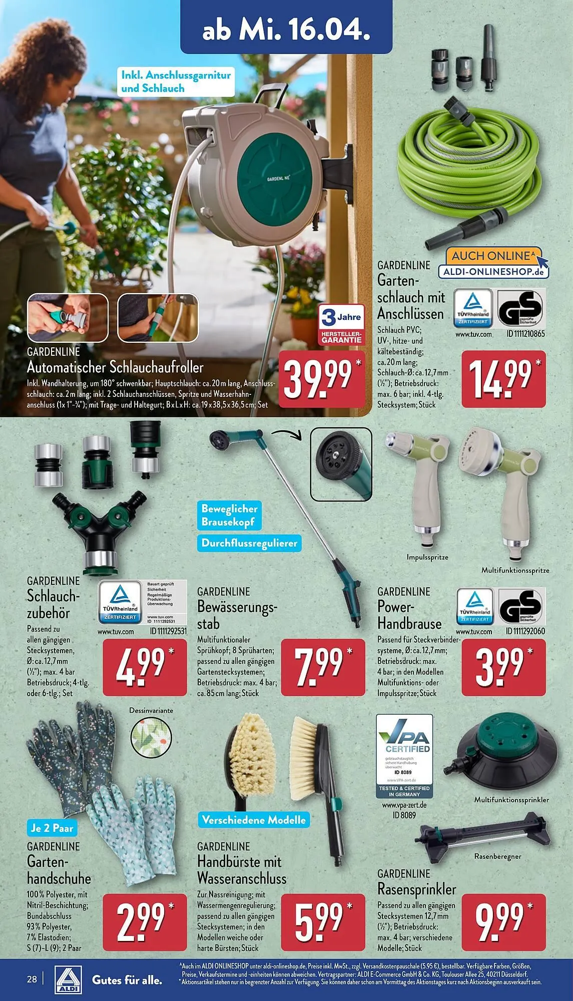 Aldi Nord Prospekt von 14. April bis 19. April 2025 - Prospekt seite 28