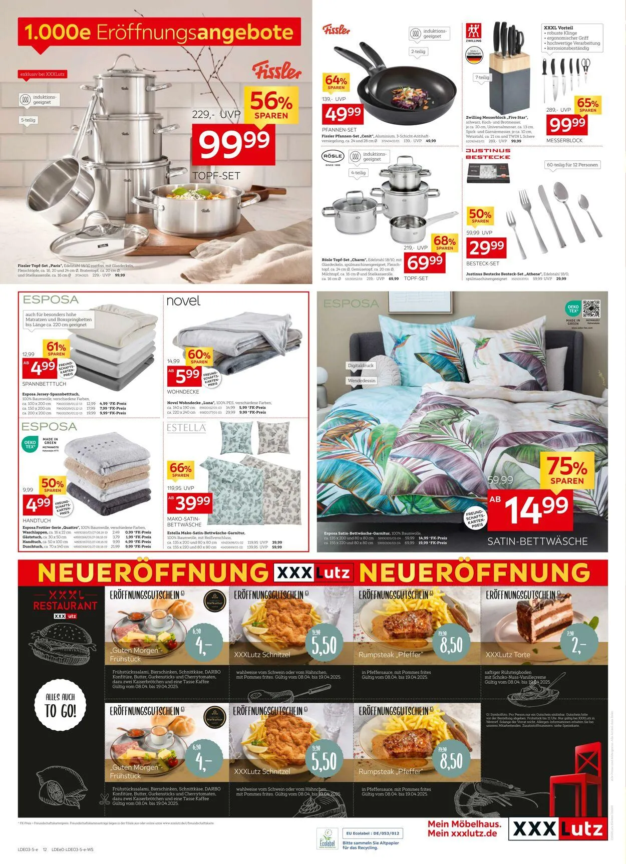 XXXL Aktueller Prospekt von 9. April bis 30. April 2025 - Prospekt seite 12