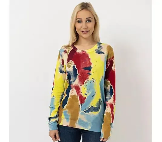 DAWID by Dawid Tomaszewski Pullover Rundhalsausschnitt figurumspielend