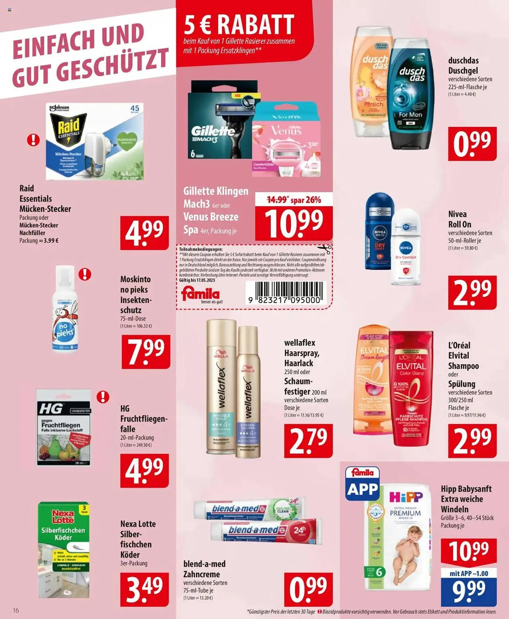 Famila Nord Ost Prospekt von 12. Mai bis 17. Mai 2025 - Prospekt seite 16