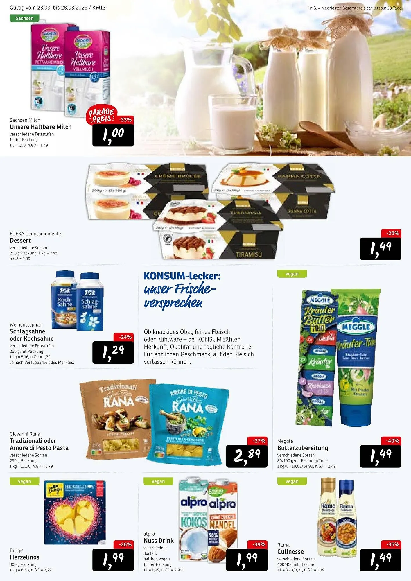 KONSUM Prospekt von 23. März bis 28. März 2026 - Prospekt seite 4