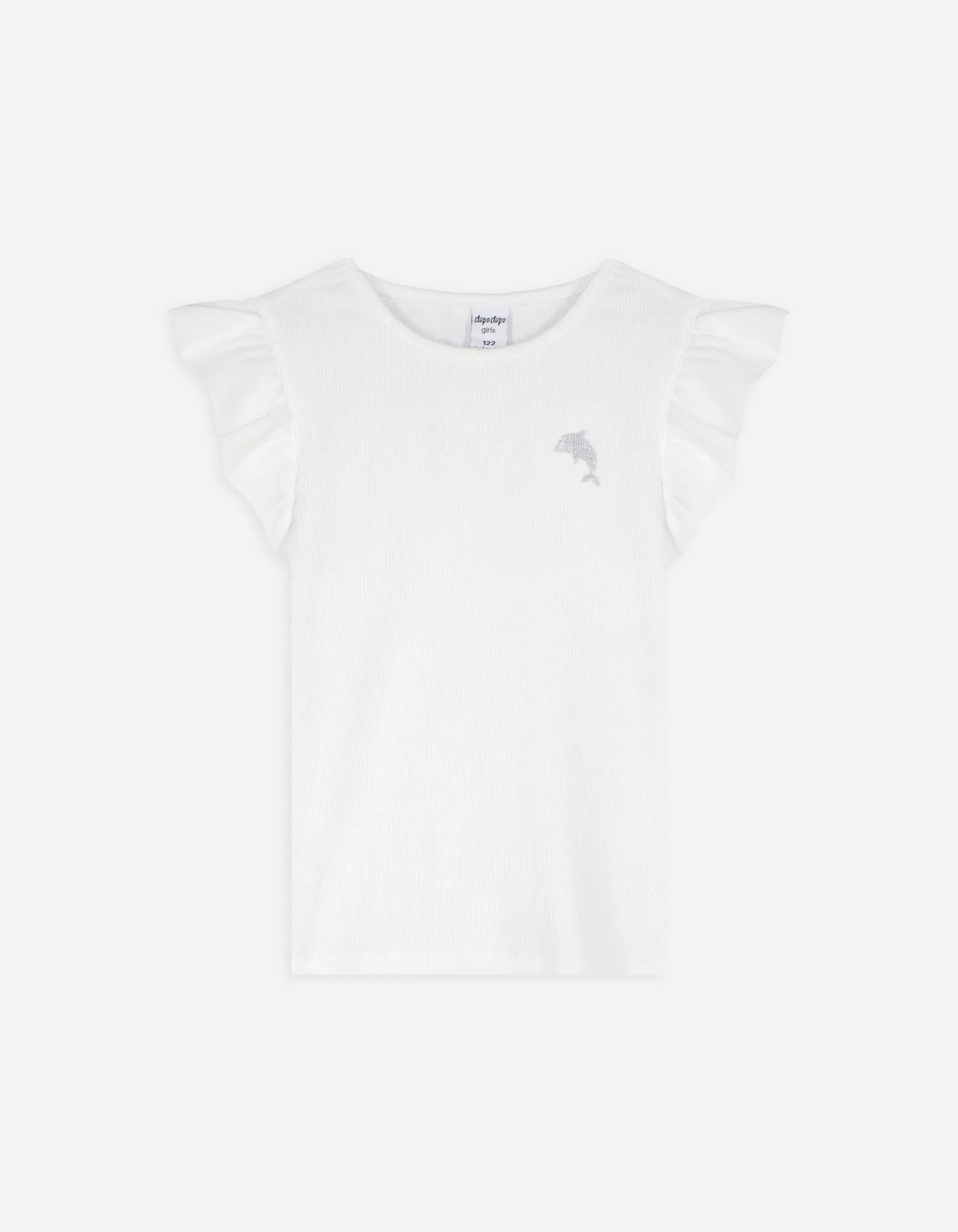 Tričko - Rukávy s volány - bílá