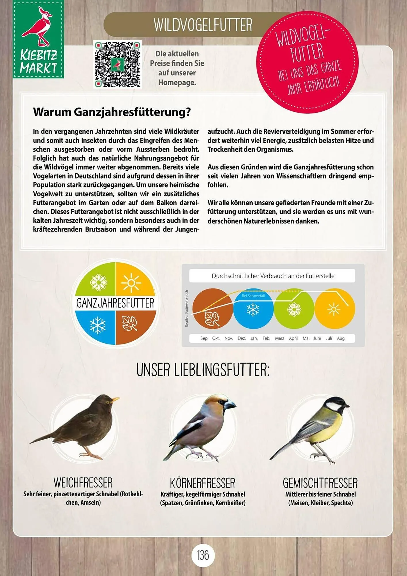 Kiebitzmarkt Prospekt von 16. April bis 31. August 2025 - Prospekt seite 136