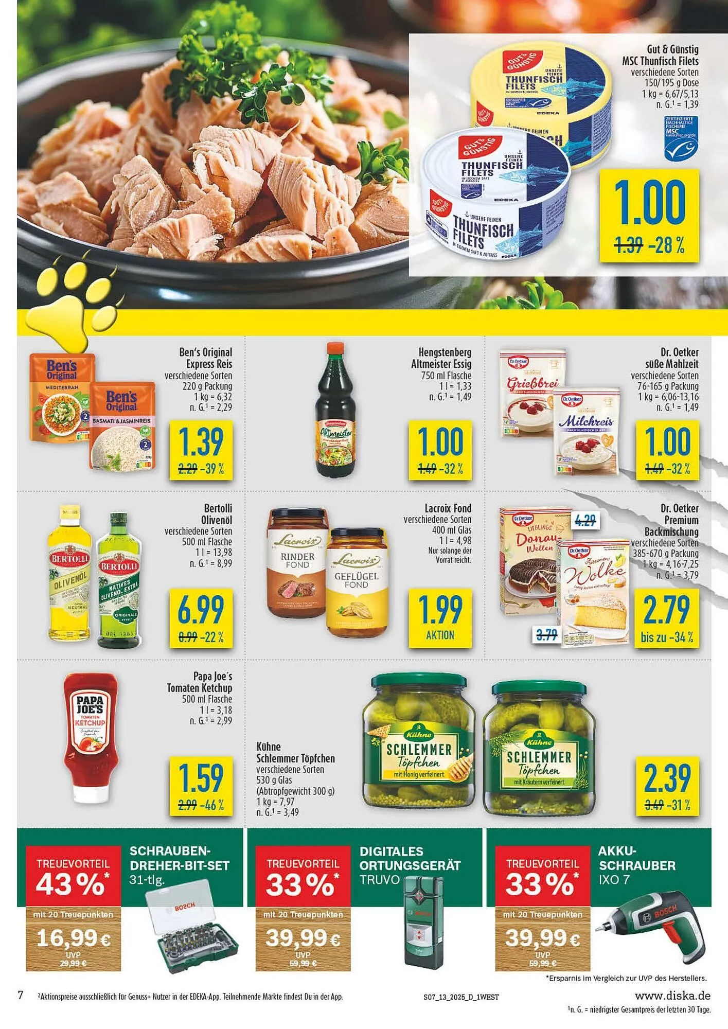 diska Prospekt von 24. März bis 29. März 2025 - Prospekt seite 7