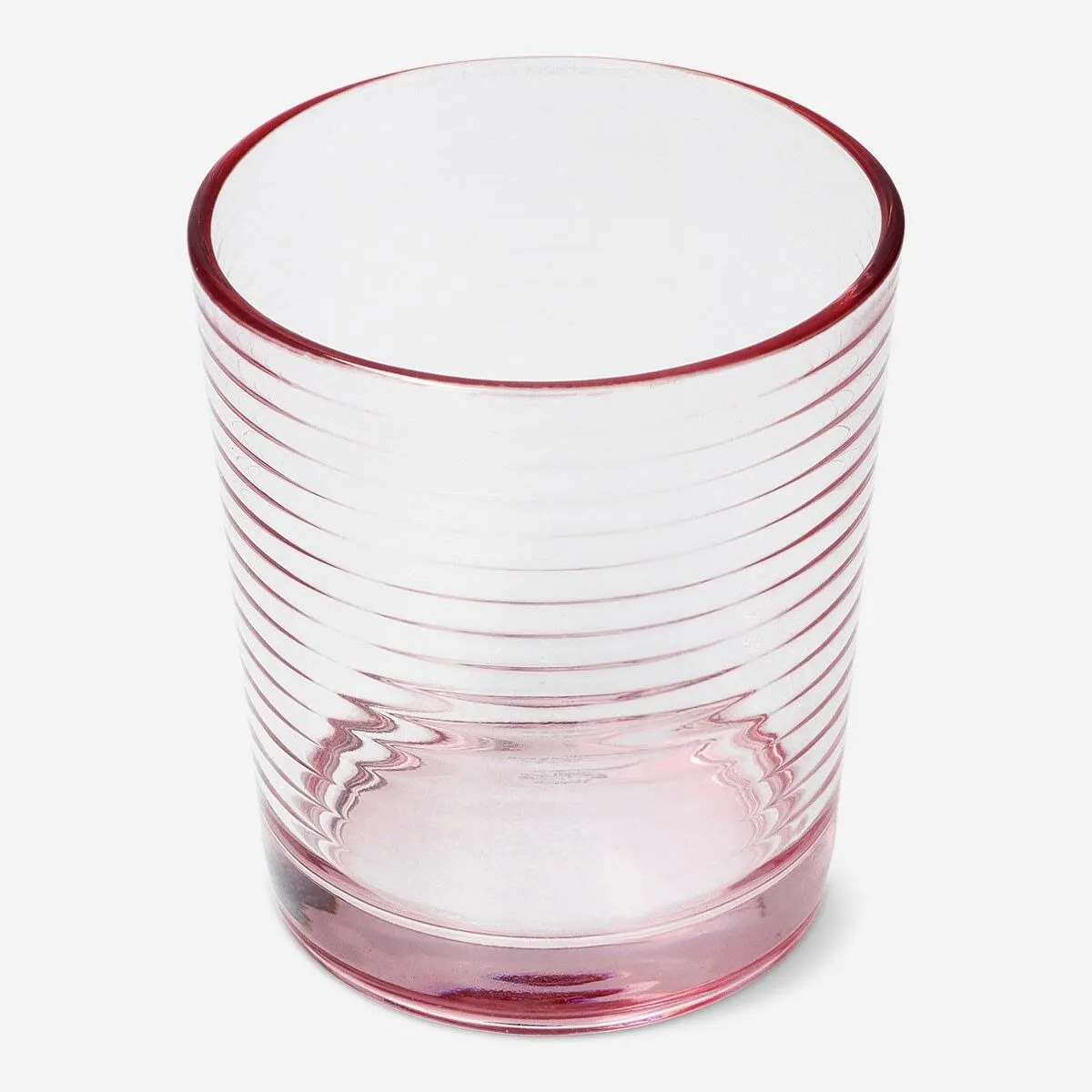 Pink drinking glass - 390 ml