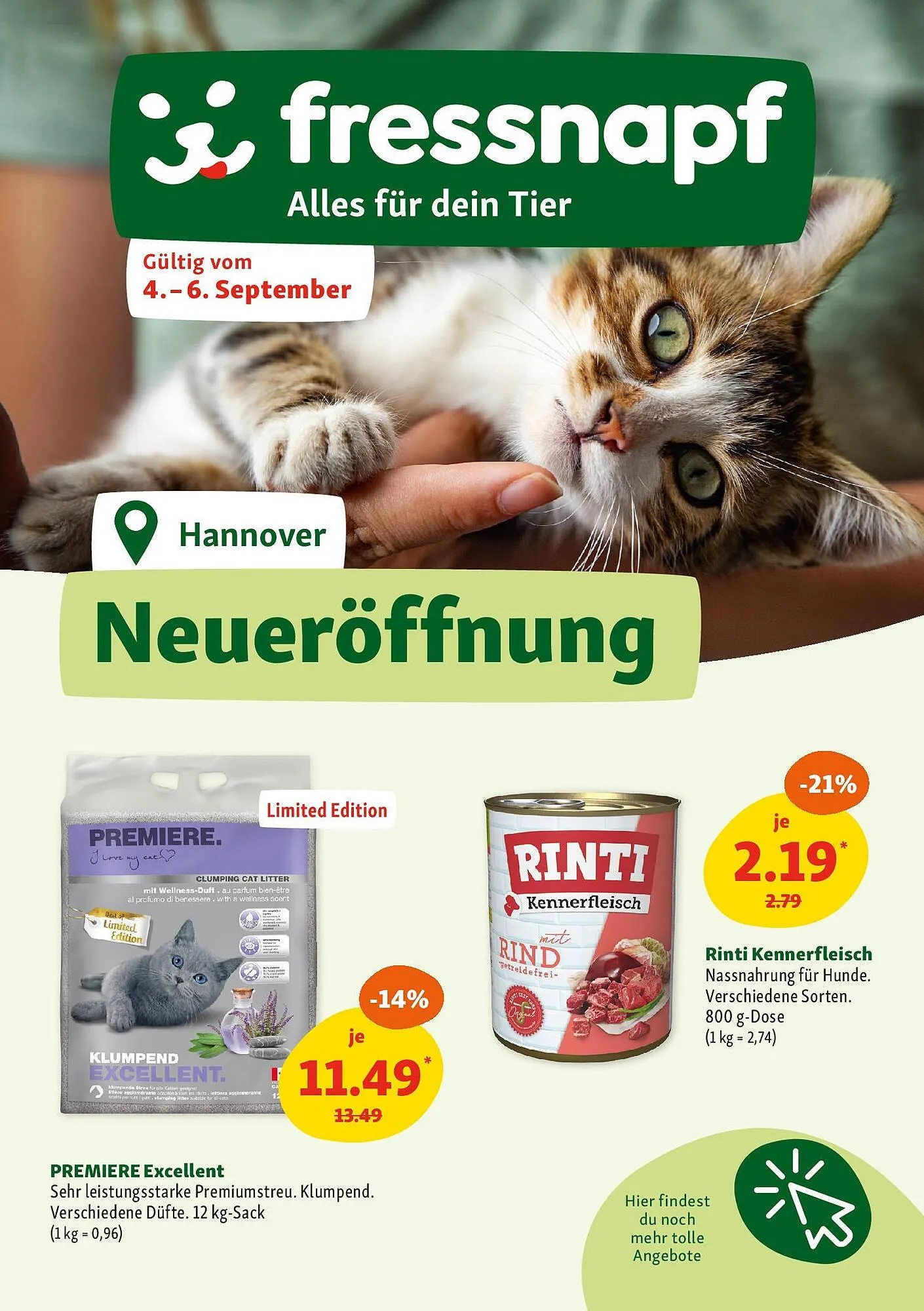 Fressnapf Prospekt von 30. August bis 6. September 2025 - Prospekt seite 1