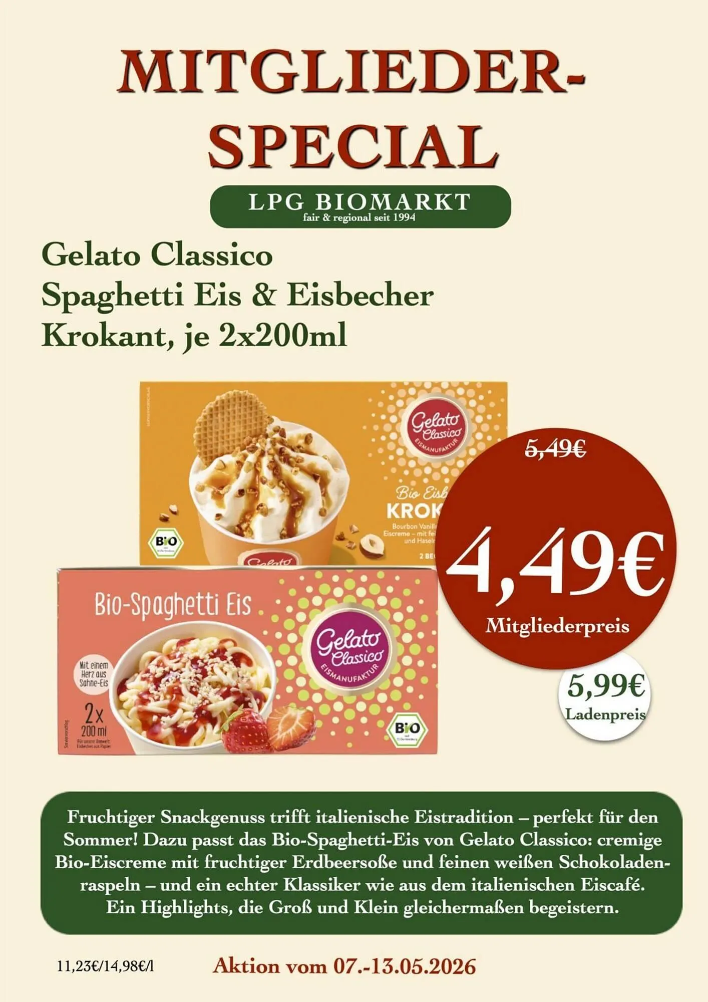 LPG Biomarkt Prospekt von 7. Mai bis 13. Mai 2026 - Prospekt seite 17