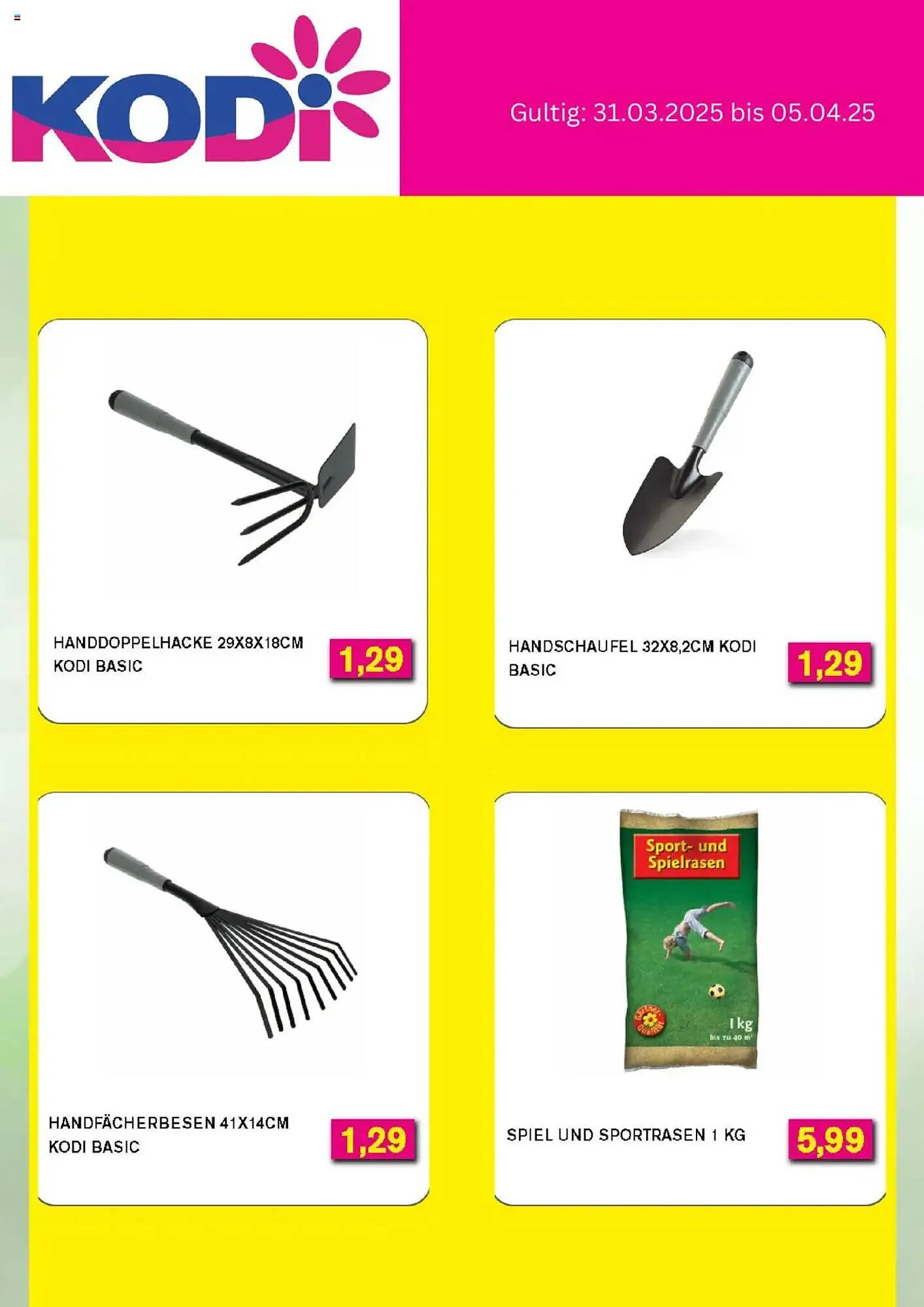 KODi Prospekt von 31. März bis 5. April 2025 - Prospekt seite 3