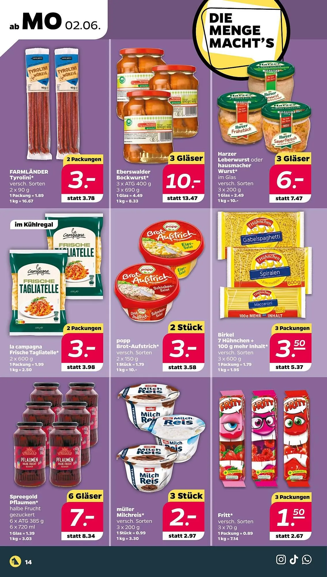 NETTO Prospekt von 2. Juni bis 7. Juni 2025 - Prospekt seite 14