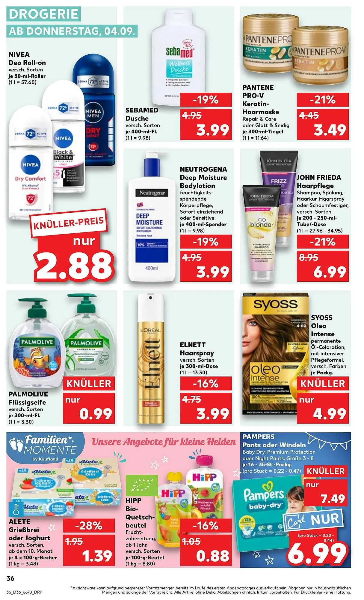 Kaufland Prospekt von 4. September bis 10. September 2025 - Prospekt seite 36