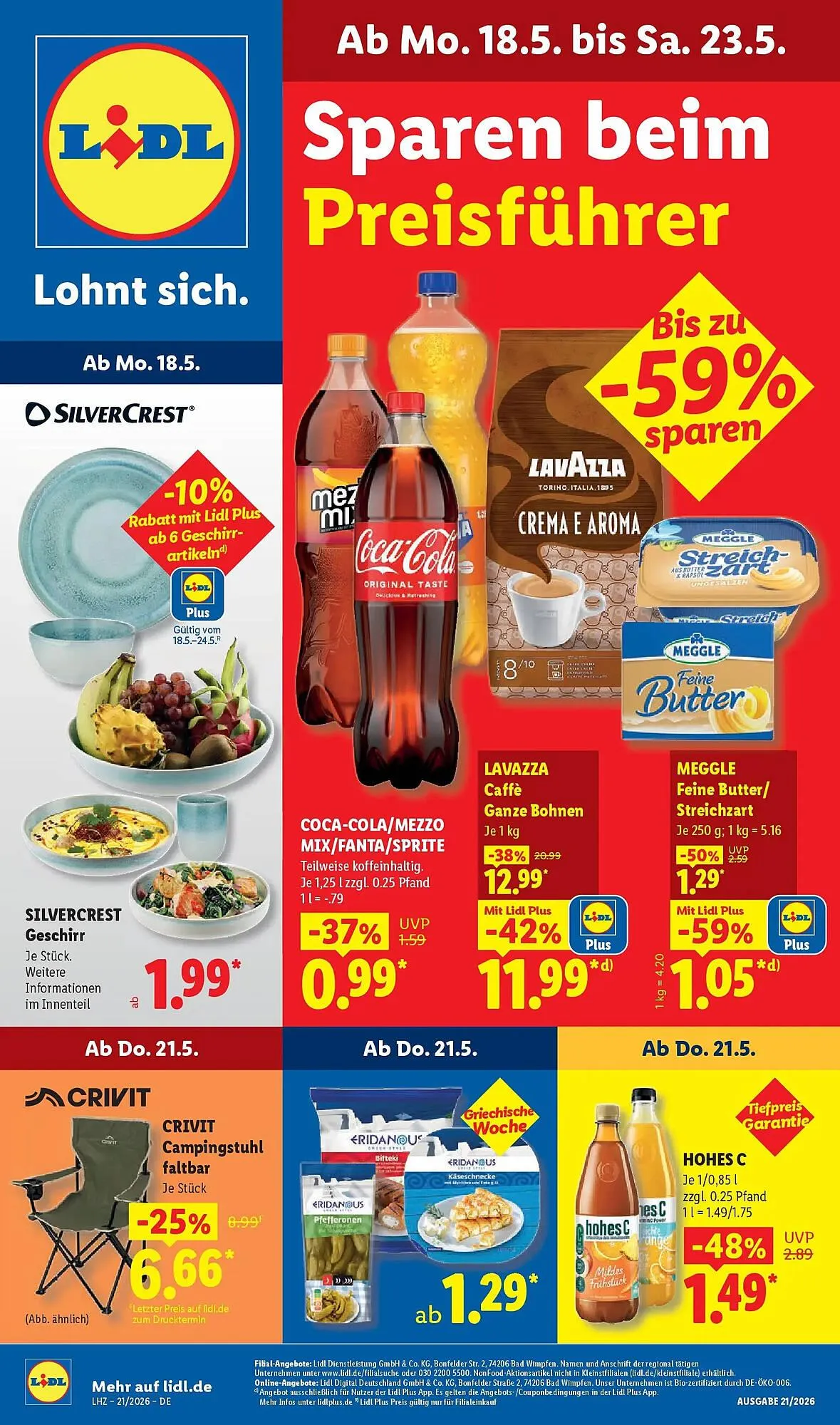 Lidl Prospekt von 17. Mai bis 23. Mai 2026 - Prospekt seite 1