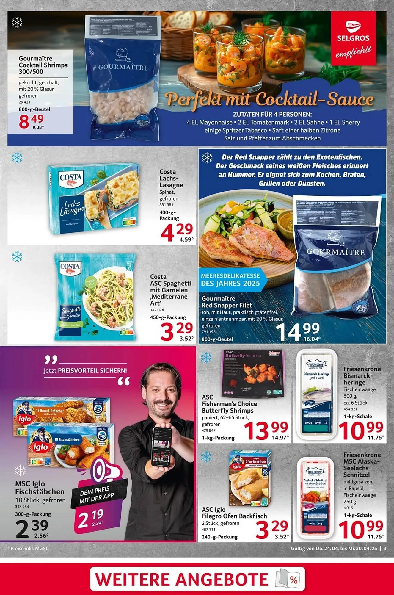 Selgros Prospekt von 24. April bis 30. April 2025 - Prospekt seite 9