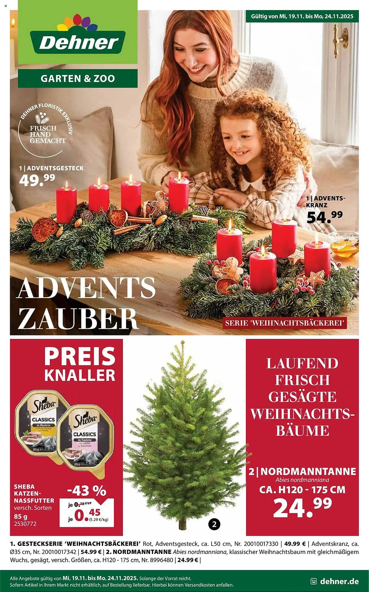 Dehner Prospekt von 19. November bis 24. November 2025 - Prospekt seite 1