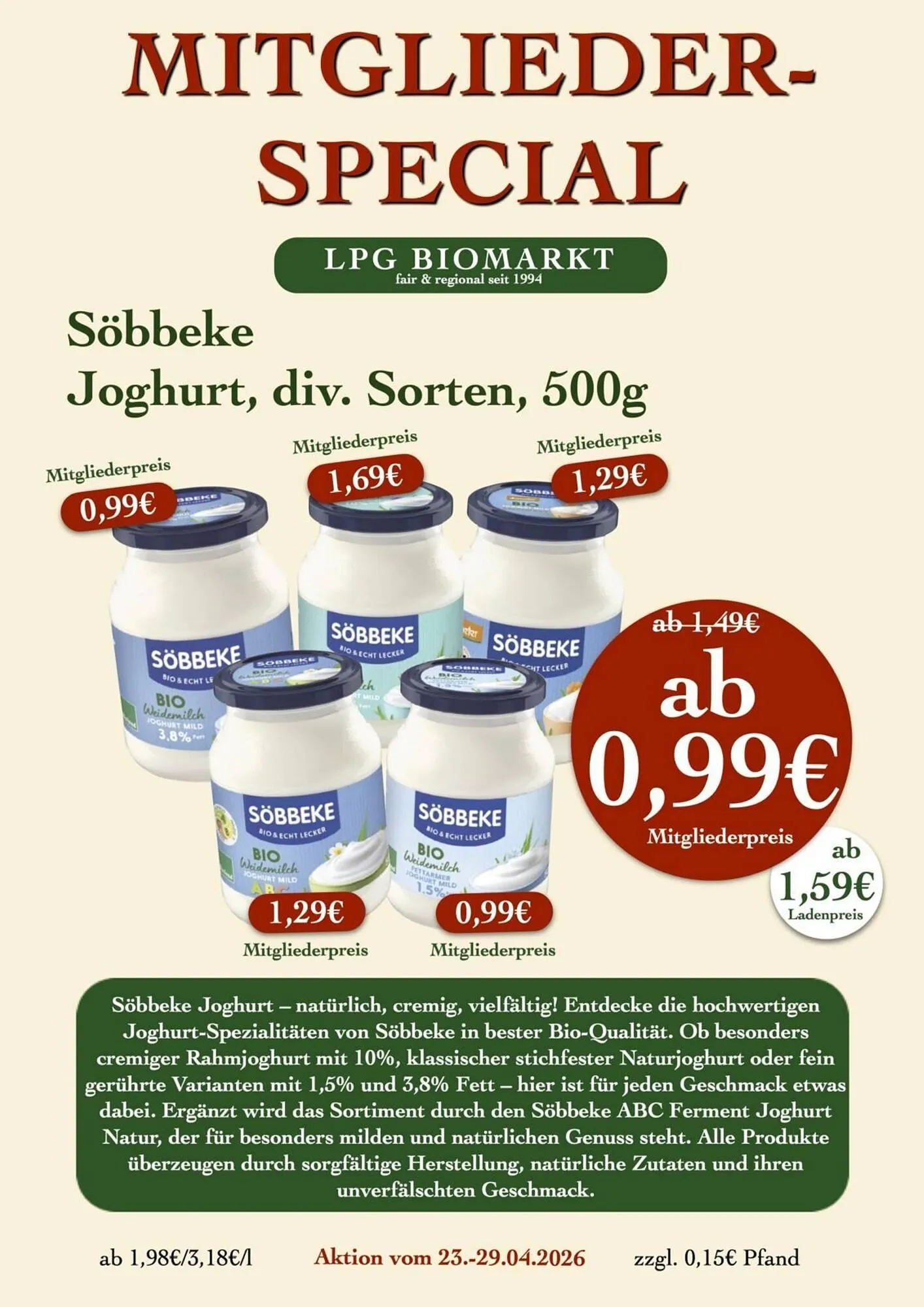 LPG Biomarkt Prospekt von 23. April bis 29. April 2026 - Prospekt seite 10