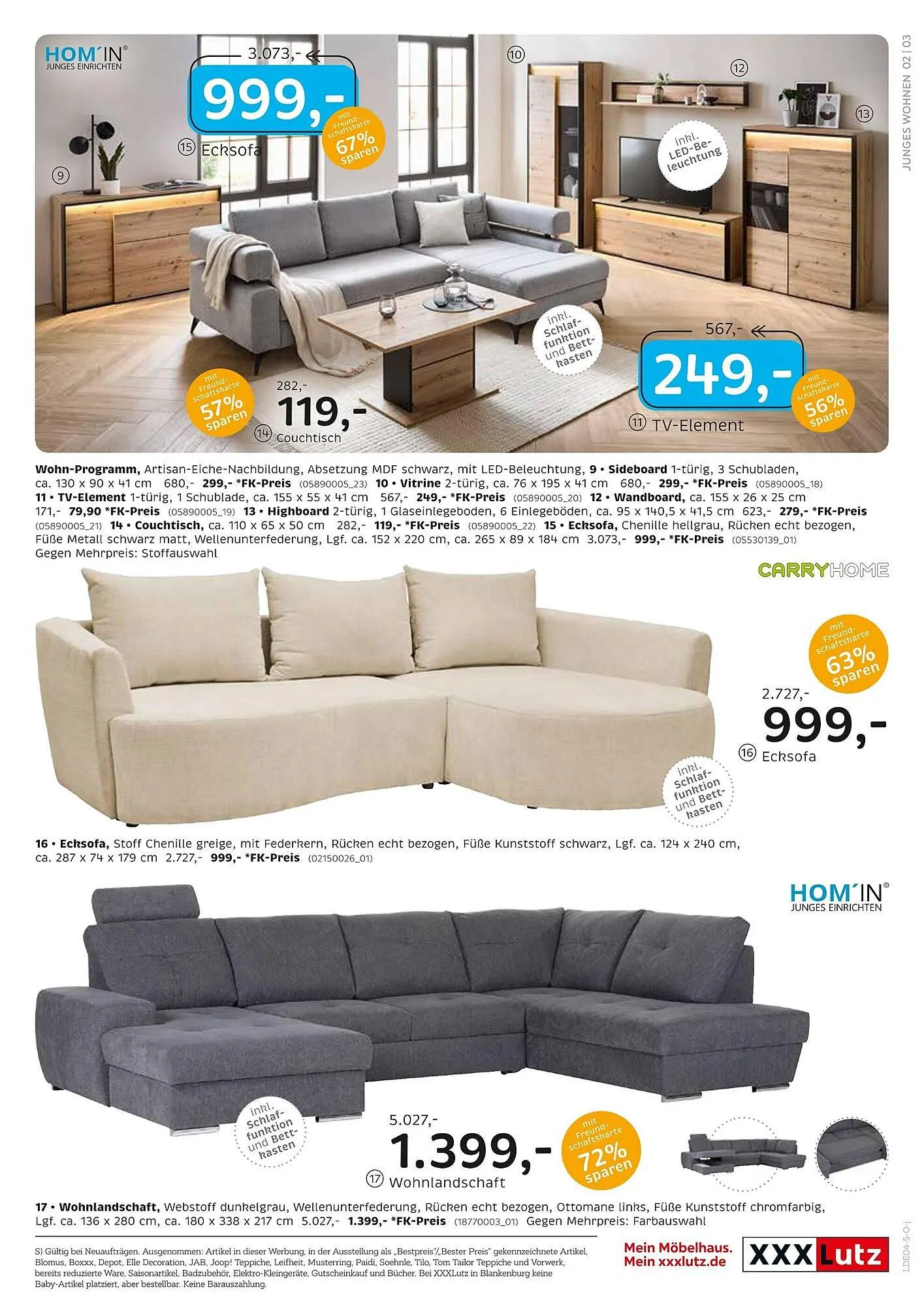 XXXLutz Prospekt von 31. März bis 20. April 2025 - Prospekt seite 3