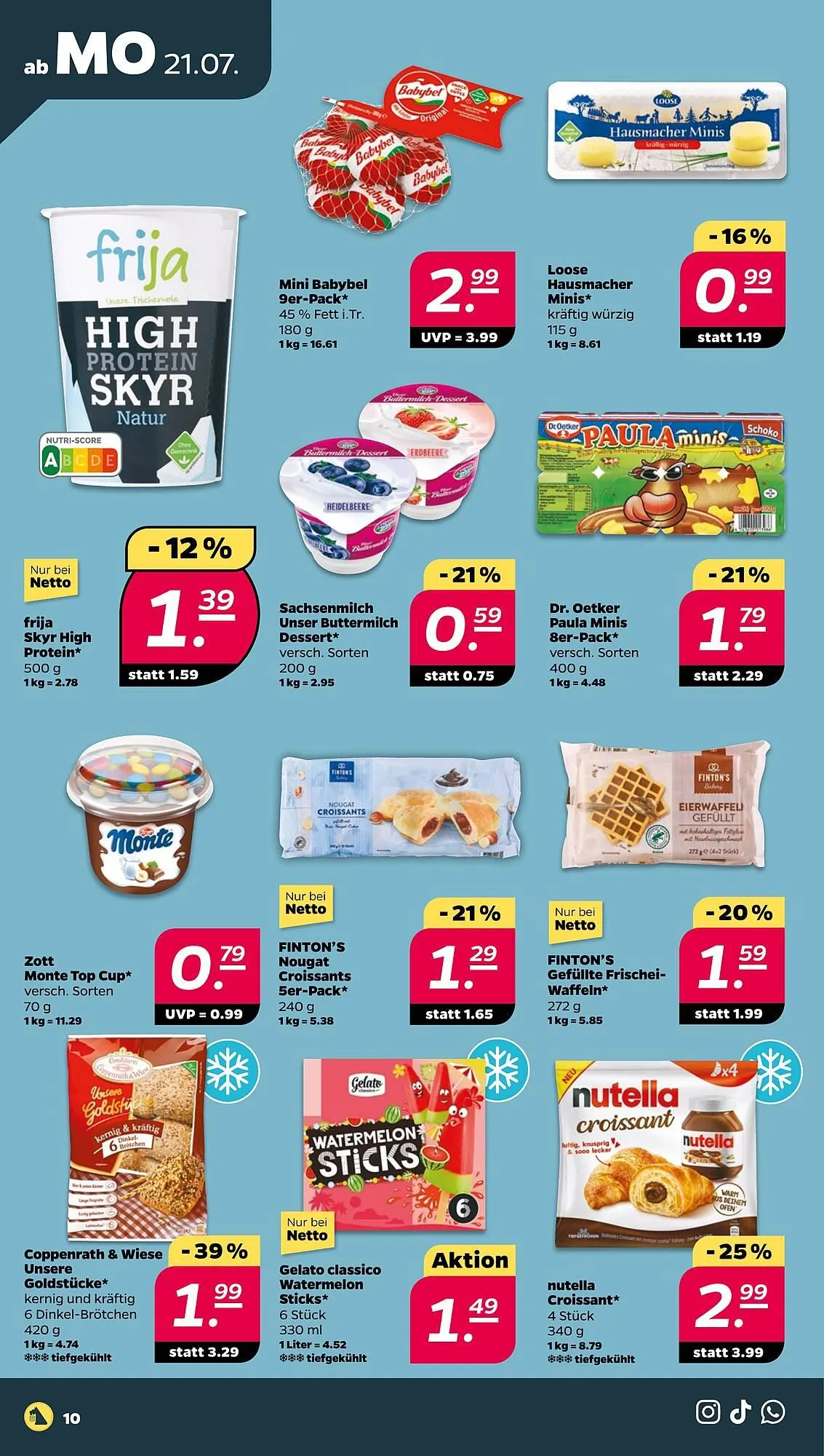 NETTO Prospekt von 21. Juli bis 26. Juli 2025 - Prospekt seite 10