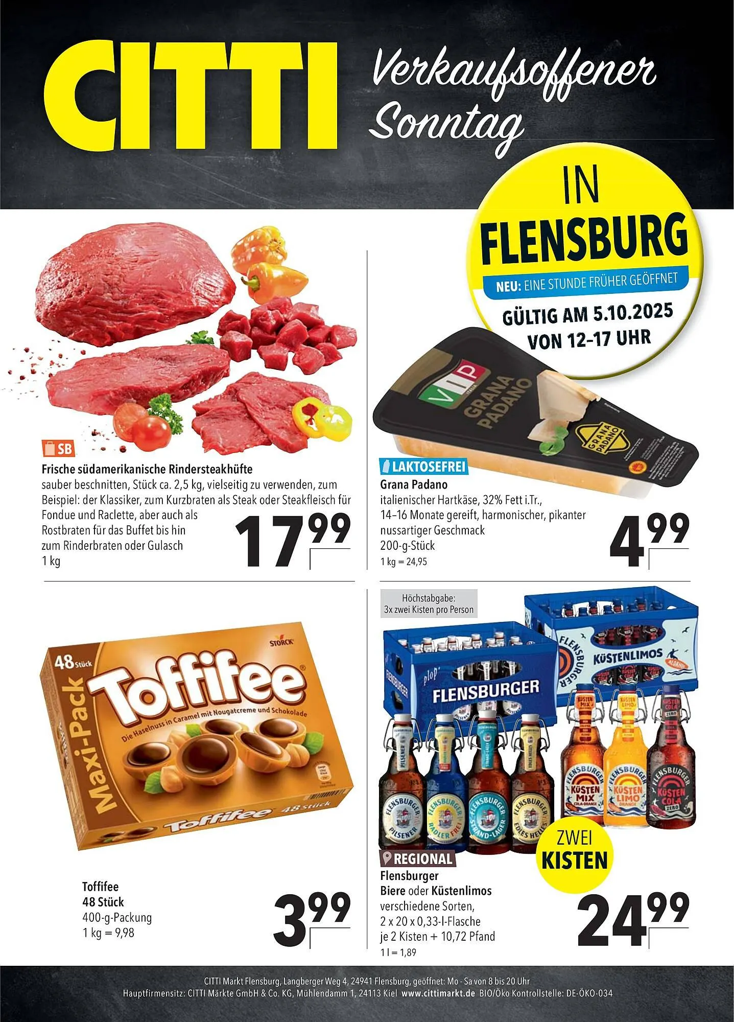 CITTI Markt Prospekt von 5. Oktober bis 5. Oktober 2025 - Prospekt seite 1