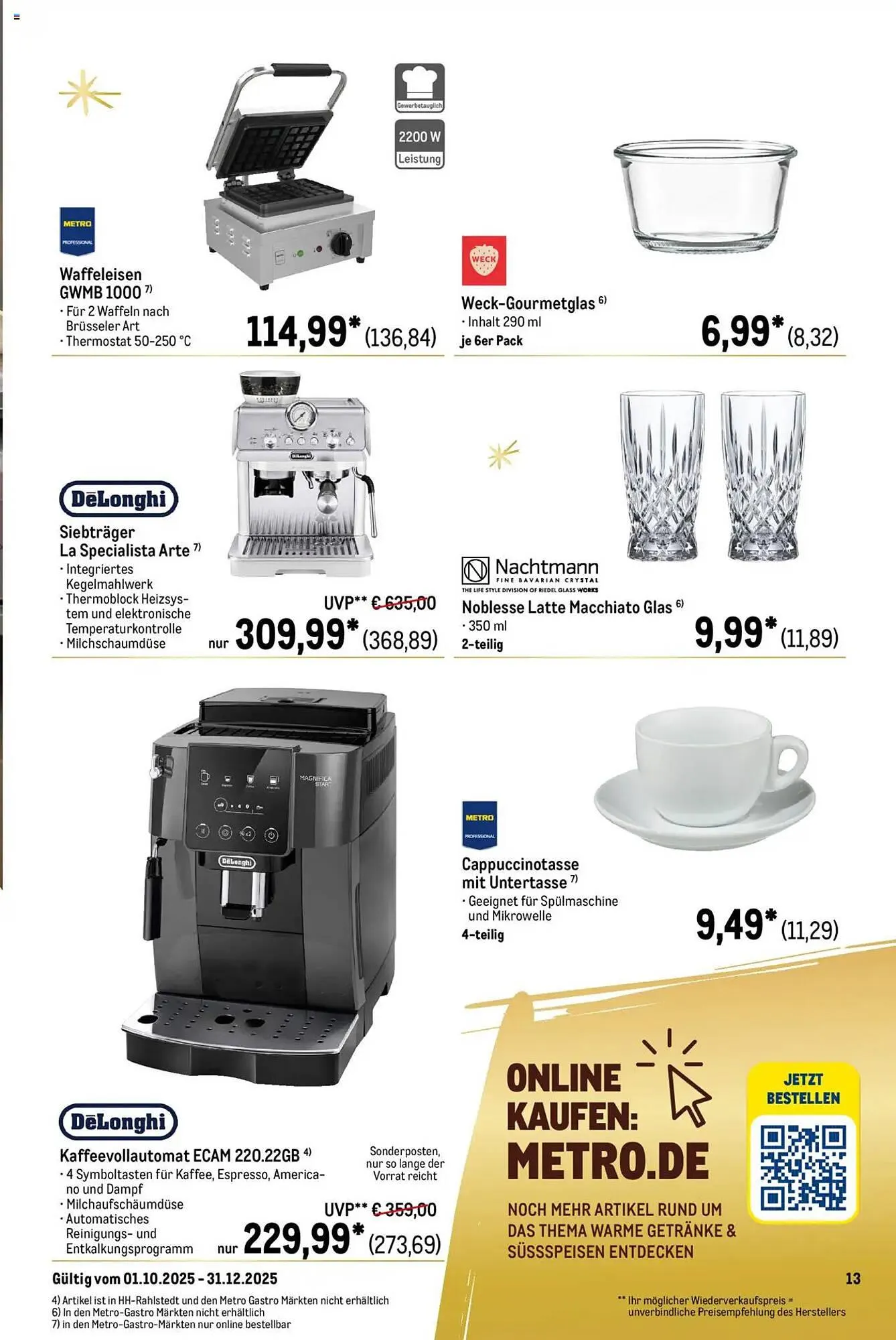 METRO Prospekt von 1. Oktober bis 31. Dezember 2025 - Prospekt seite 13