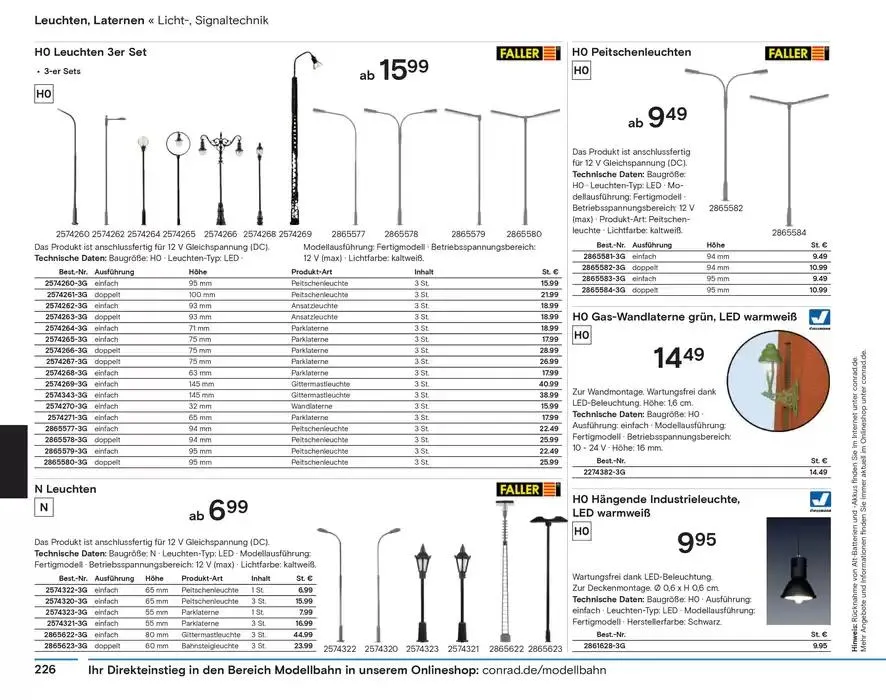 Modellbahn Katalog von 29. Oktober bis 31. Dezember 2025 - Prospekt seite 228