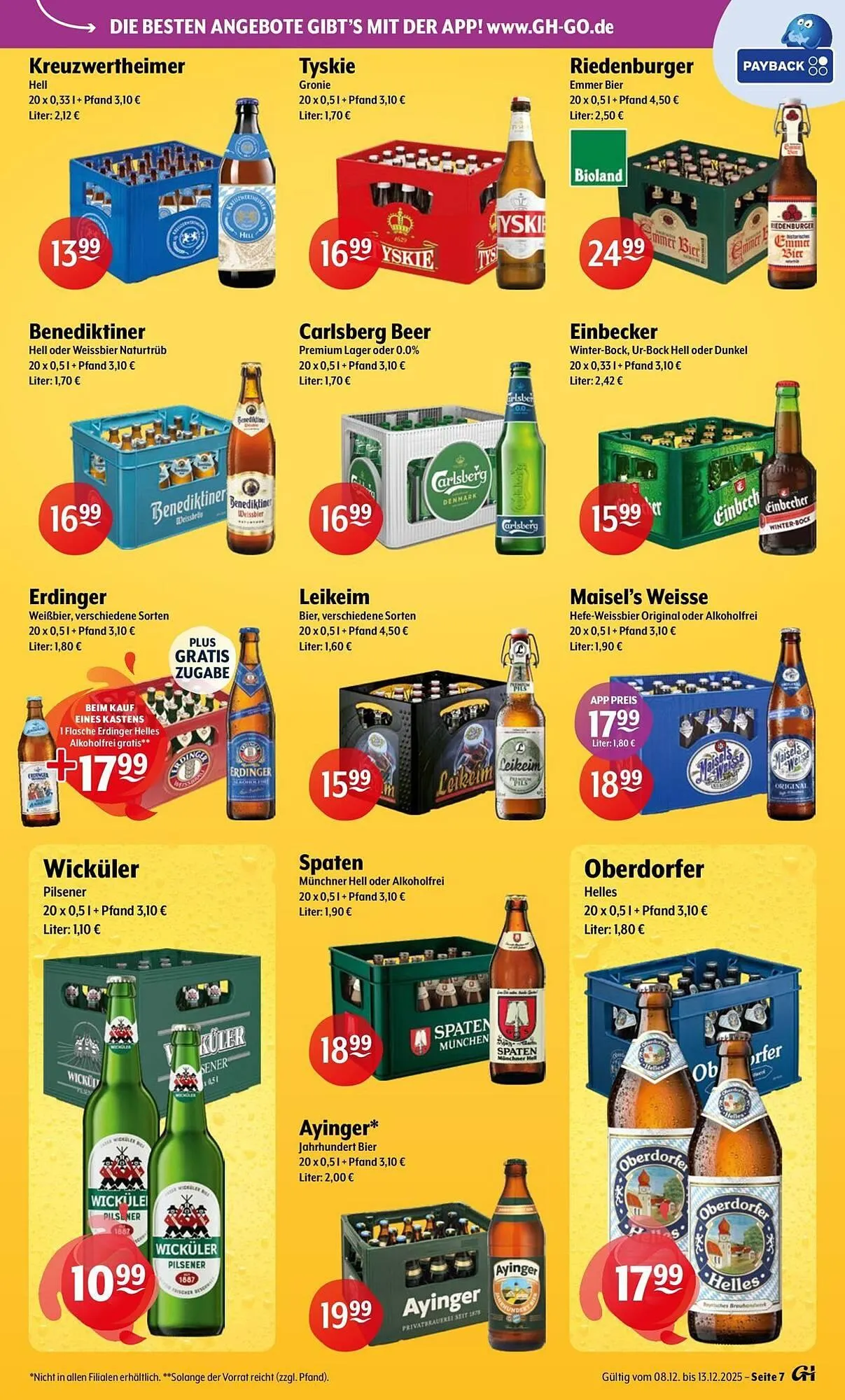 Getränke Hoffmann Prospekt von 8. Dezember bis 13. Dezember 2025 - Prospekt seite 7