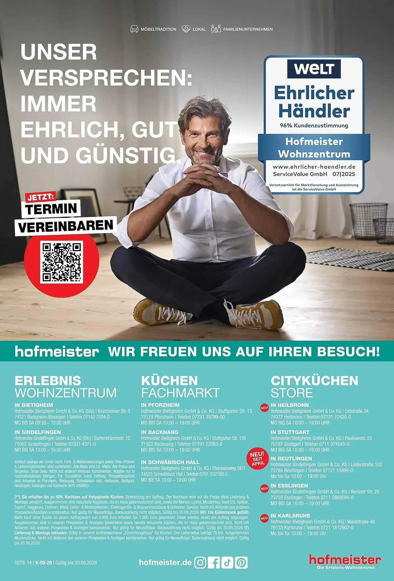 Hofmeister Prospekt von 22. Mai bis 30. Juni 2026 - Prospekt seite 14