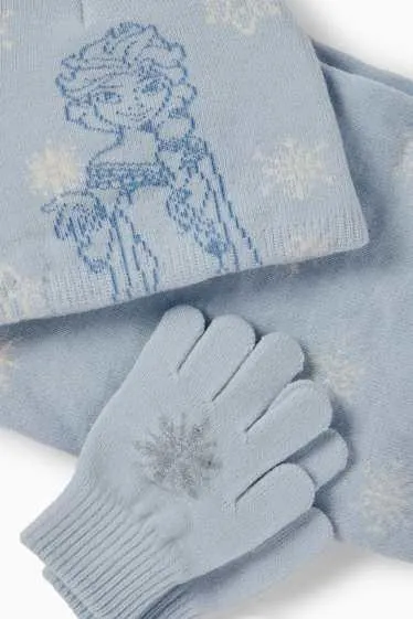 Frozen - set - hat, snood and gloves