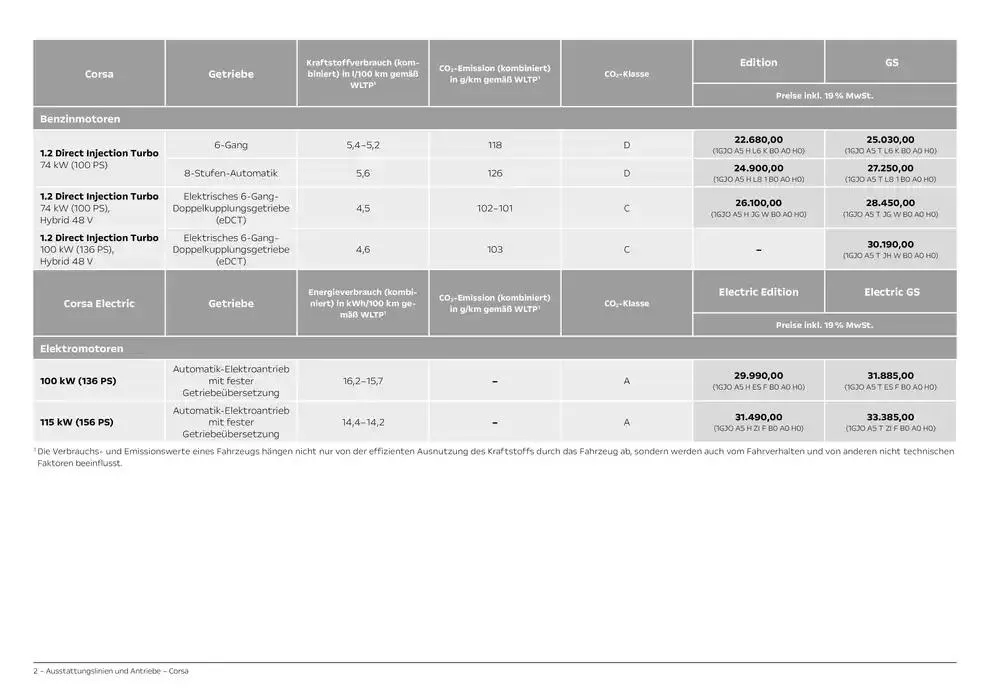 Opel Corsa von 3. Dezember bis 3. Dezember 2025 - Prospekt seite 2