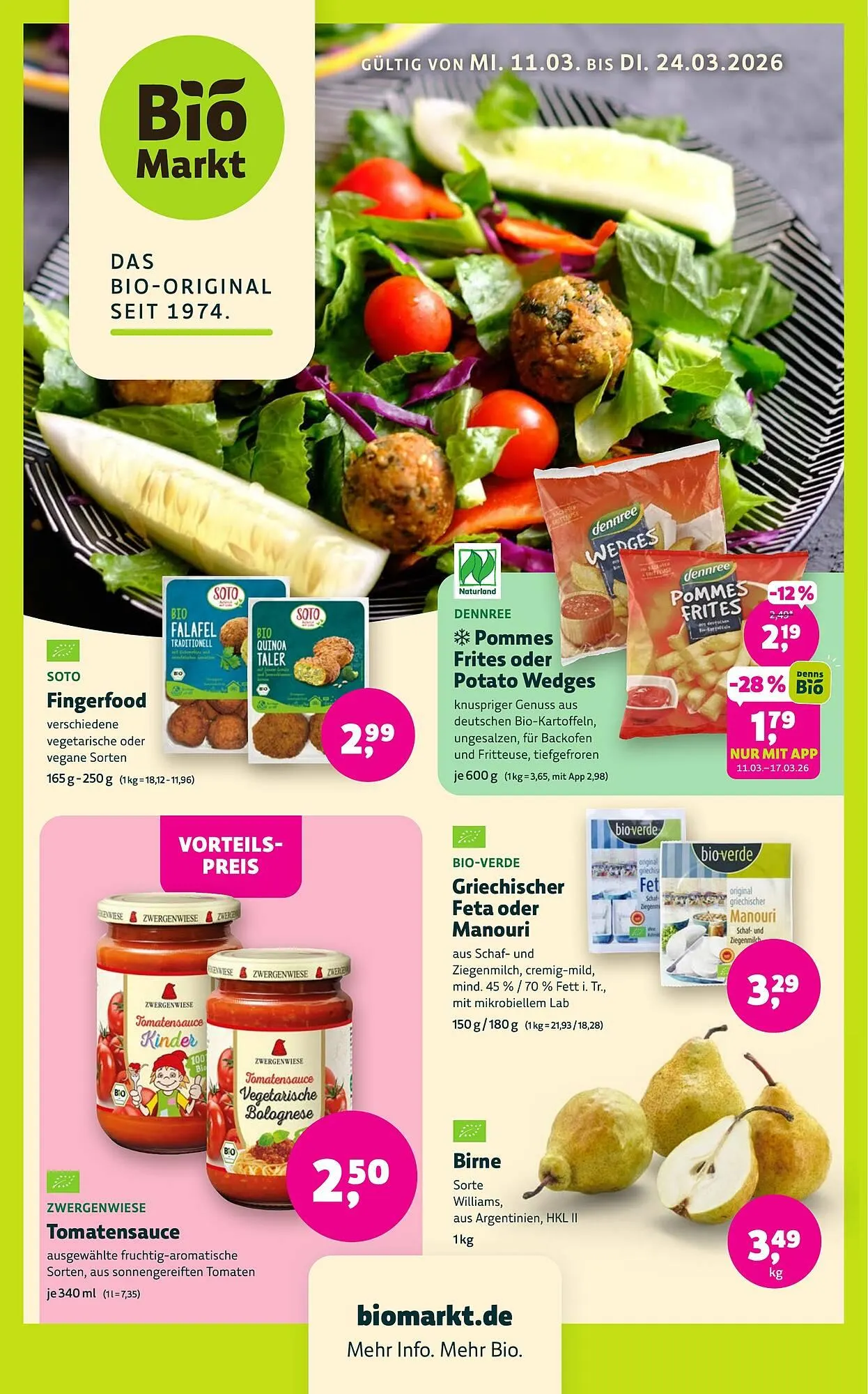 Aleco Biomarkt Prospekt von 11. März bis 24. März 2026 - Prospekt seite 1