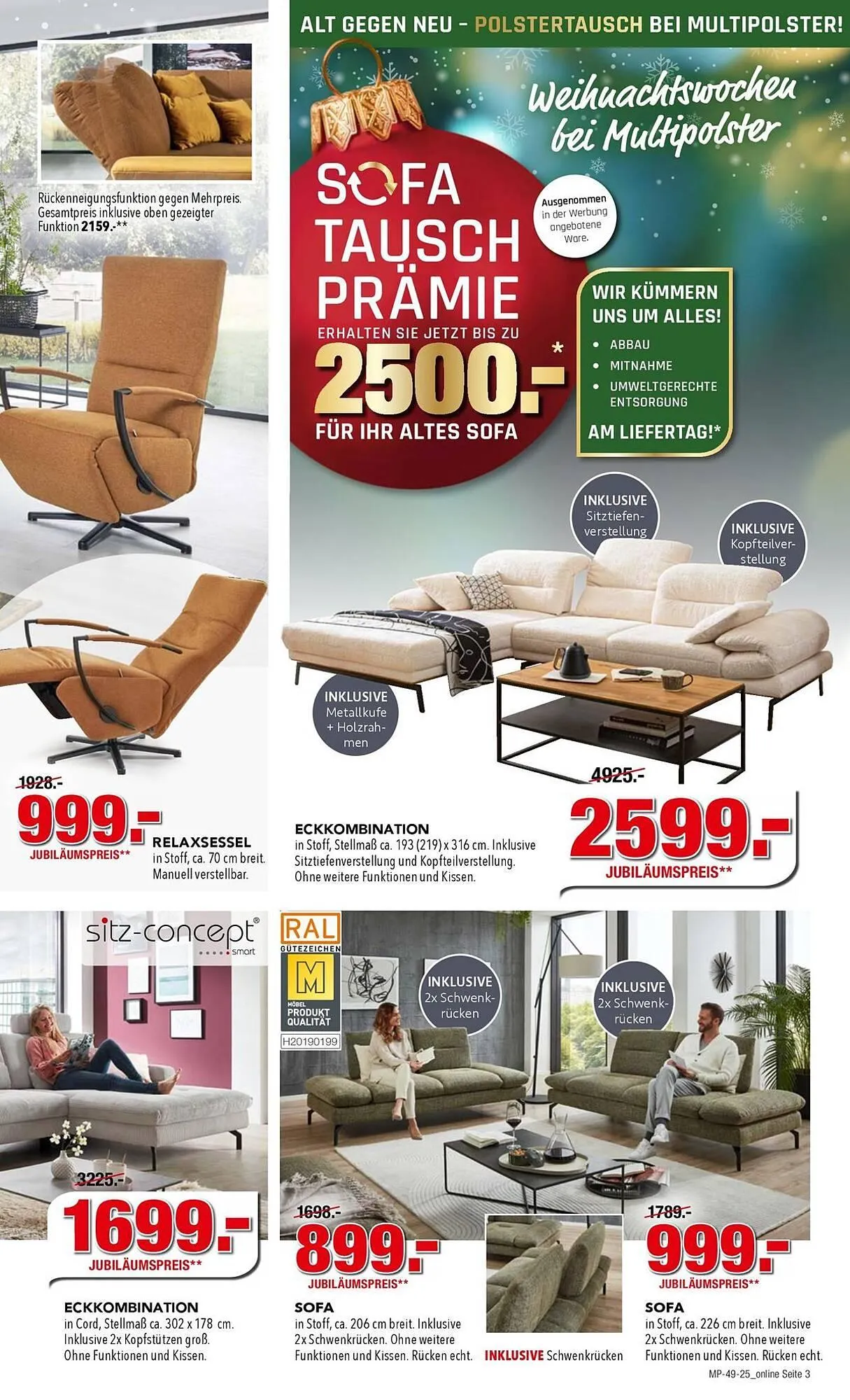 Multipolster Prospekt von 9. Dezember bis 25. Dezember 2025 - Prospekt seite 3