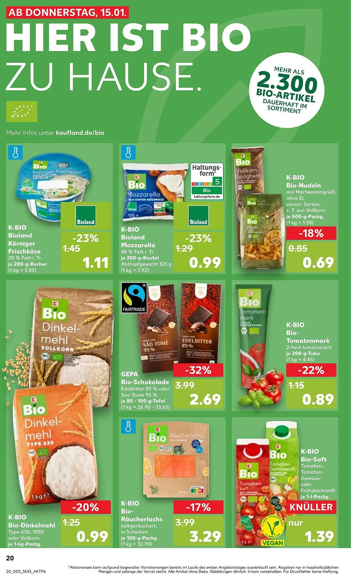 Kaufland Prospekt von 15. Januar bis 21. Januar 2026 - Prospekt seite 20