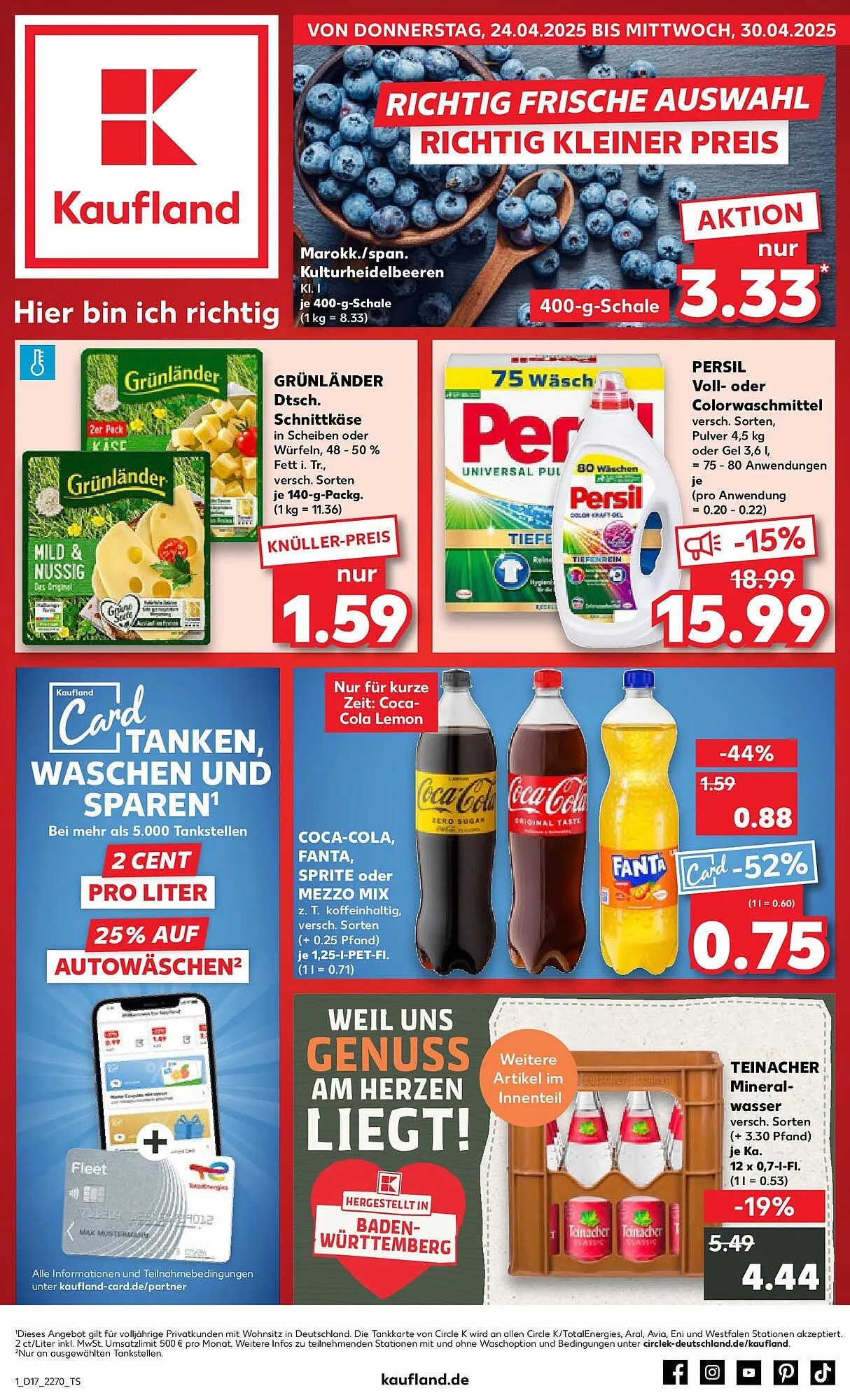 Kaufland Prospekt von 23. April bis 30. April 2025 - Prospekt seite 1