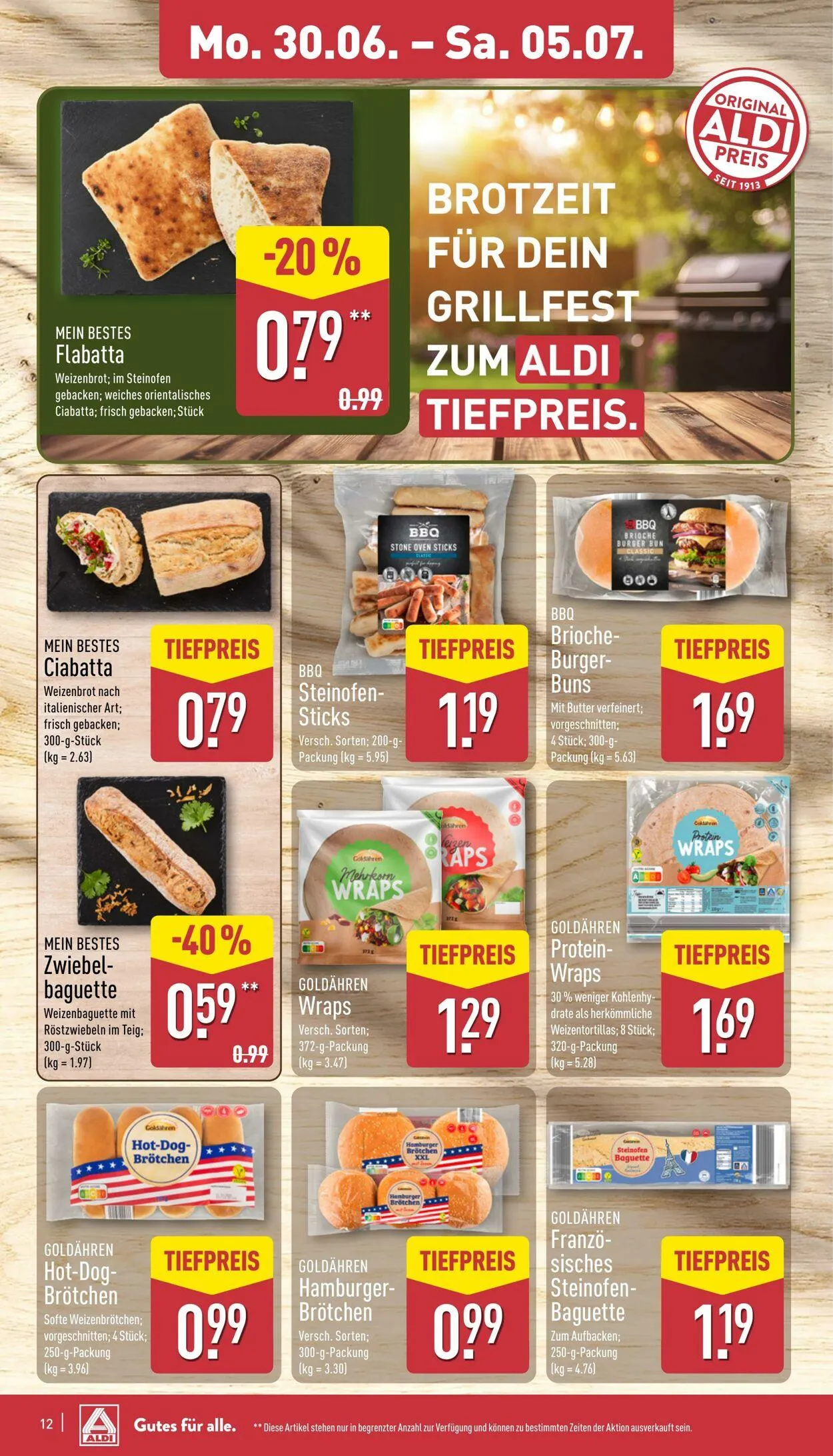 Aldi-Nord von 30. Juni bis 5. Juli 2025 - Prospekt seite 12