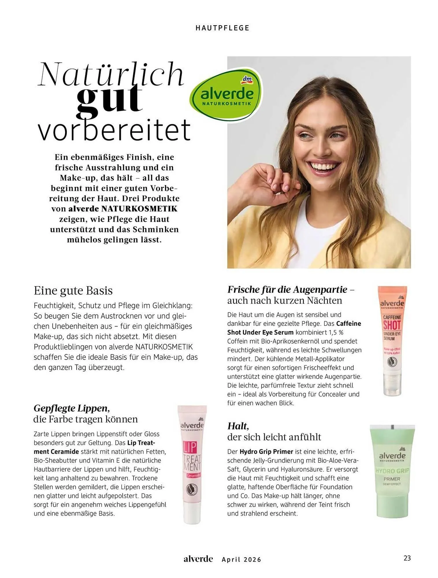 Dm drogerie Magazin von 1. April bis 30. April 2026 - Prospekt seite 23