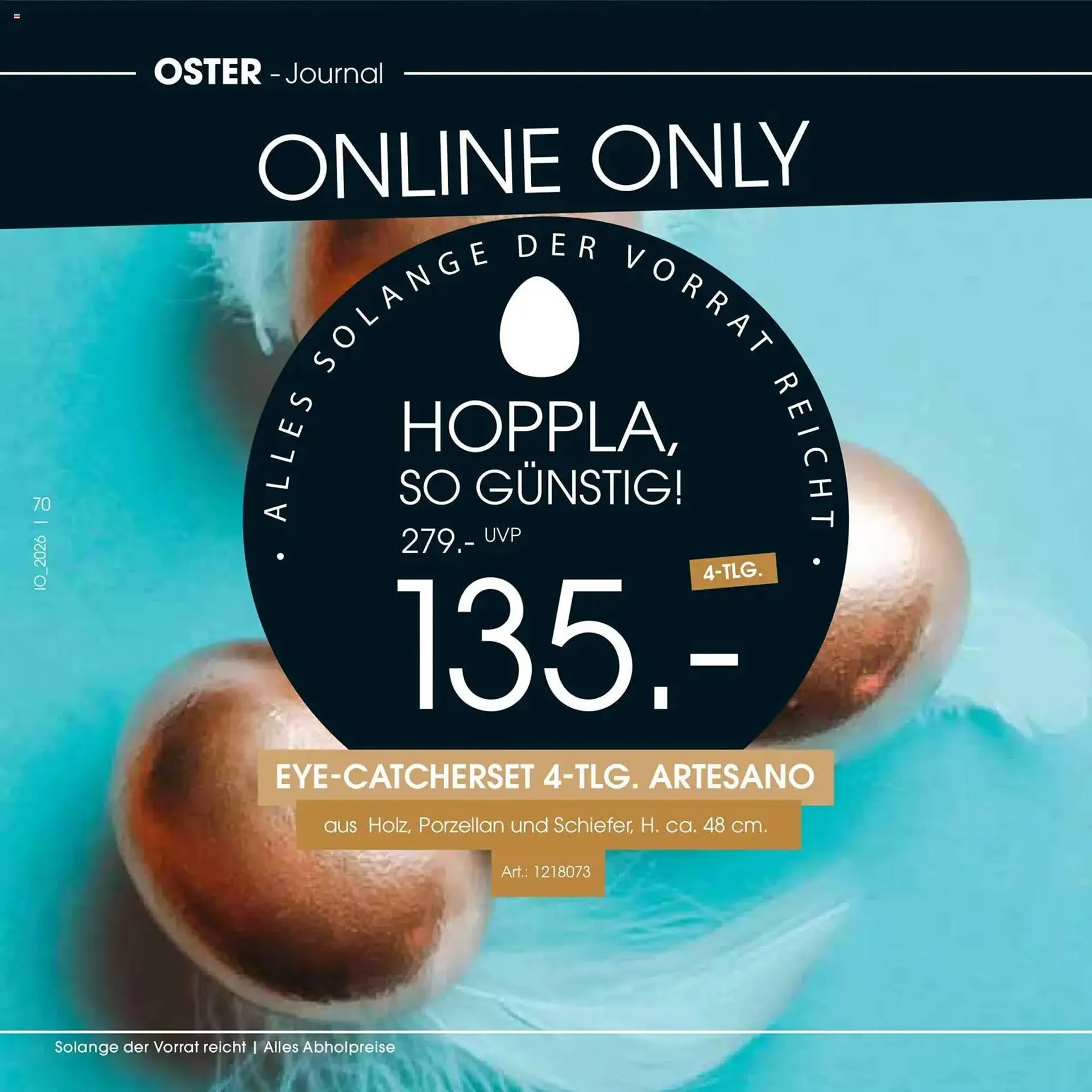 Zurbrüggen Prospekt von 23. März bis 11. April 2026 - Prospekt seite 70