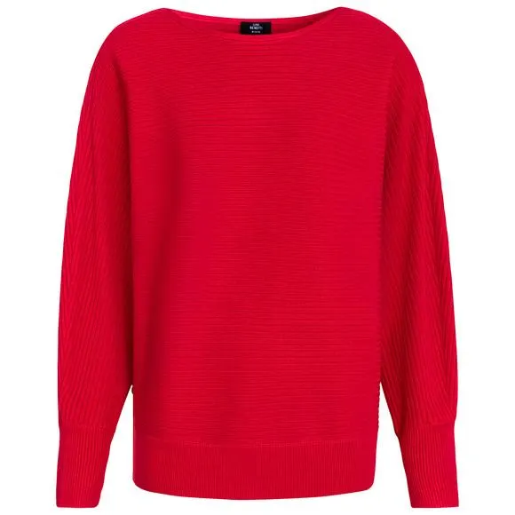 Damen Strickpullover mit Querrippen