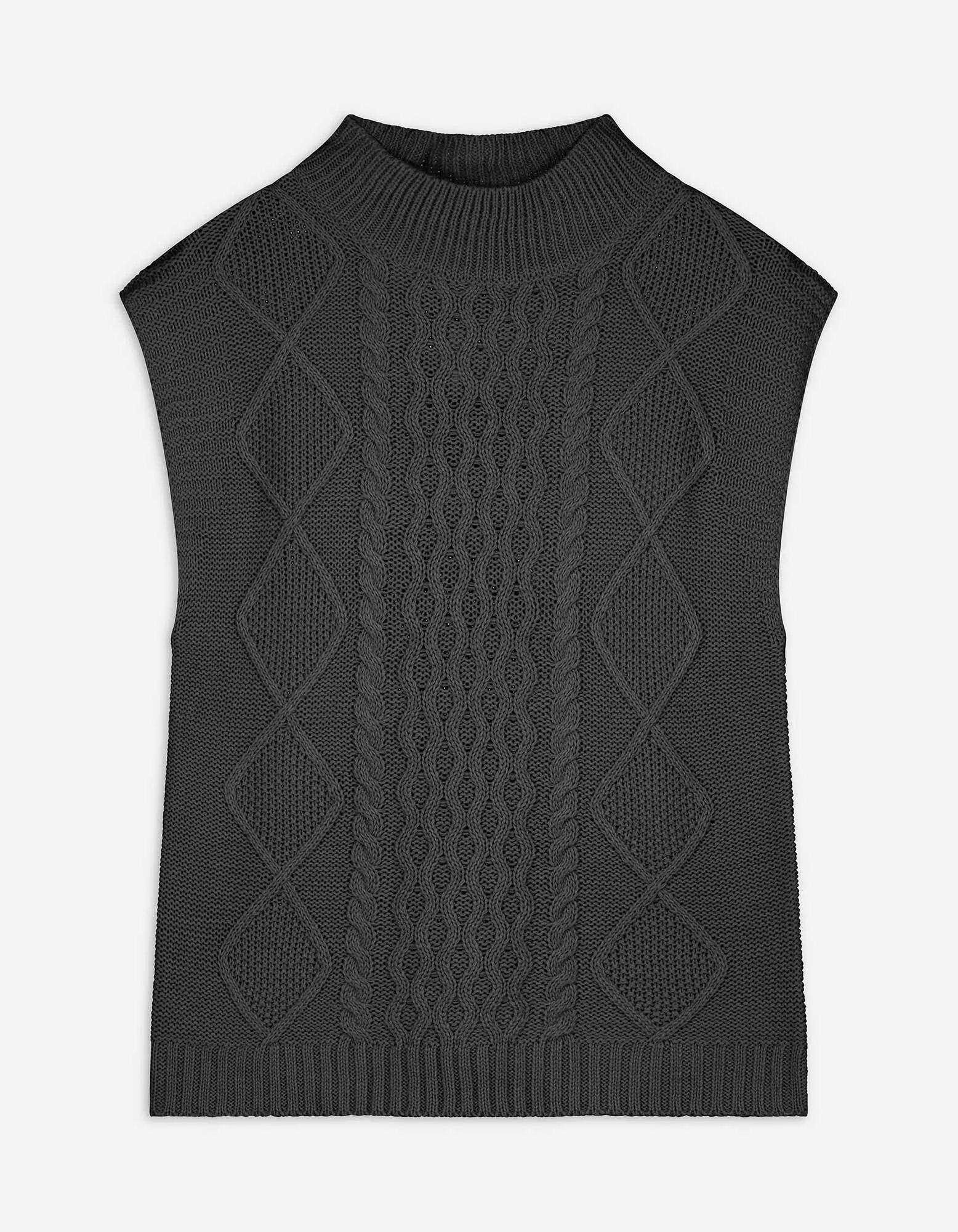 Pullover - Ärmellos - schwarz