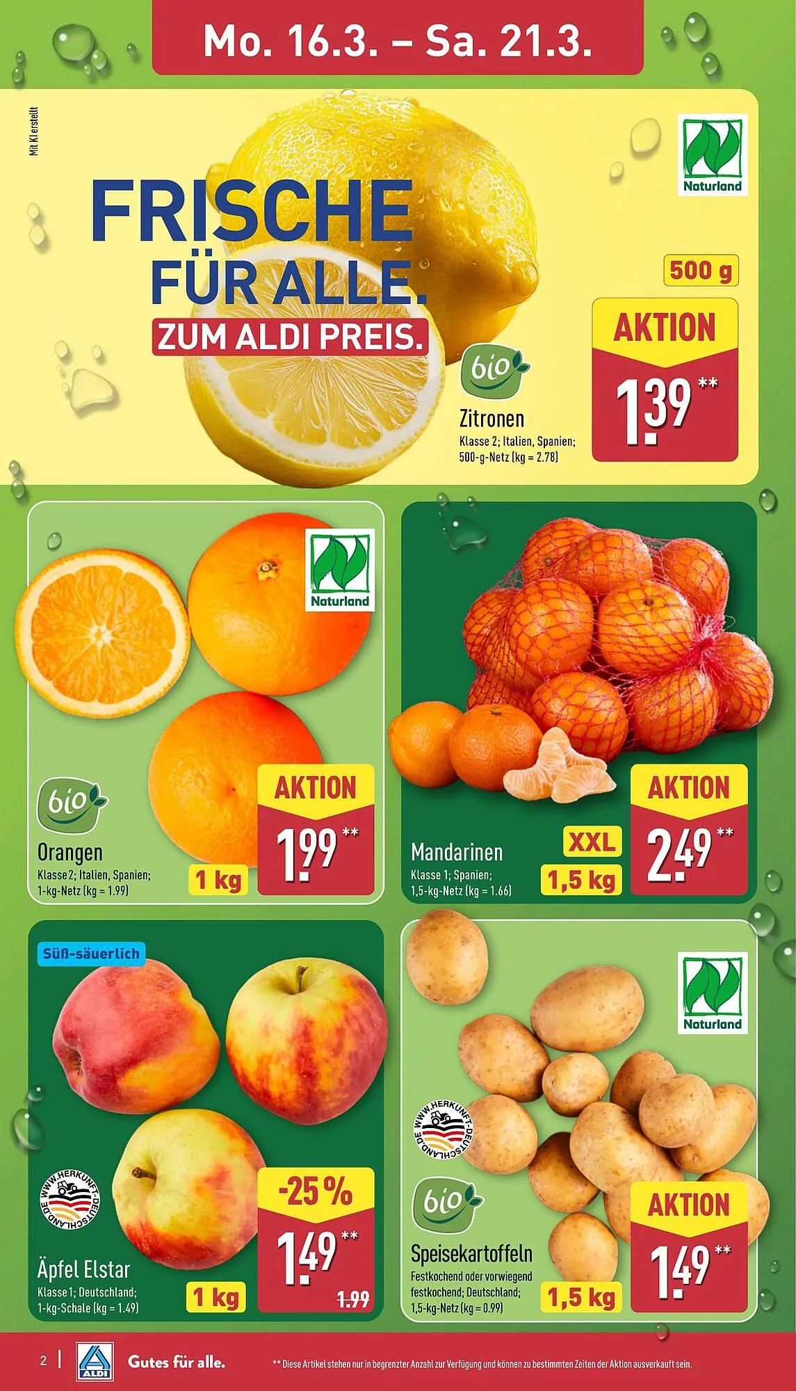Aldi Nord Prospekt von 16. März bis 21. März 2026 - Prospekt seite 2