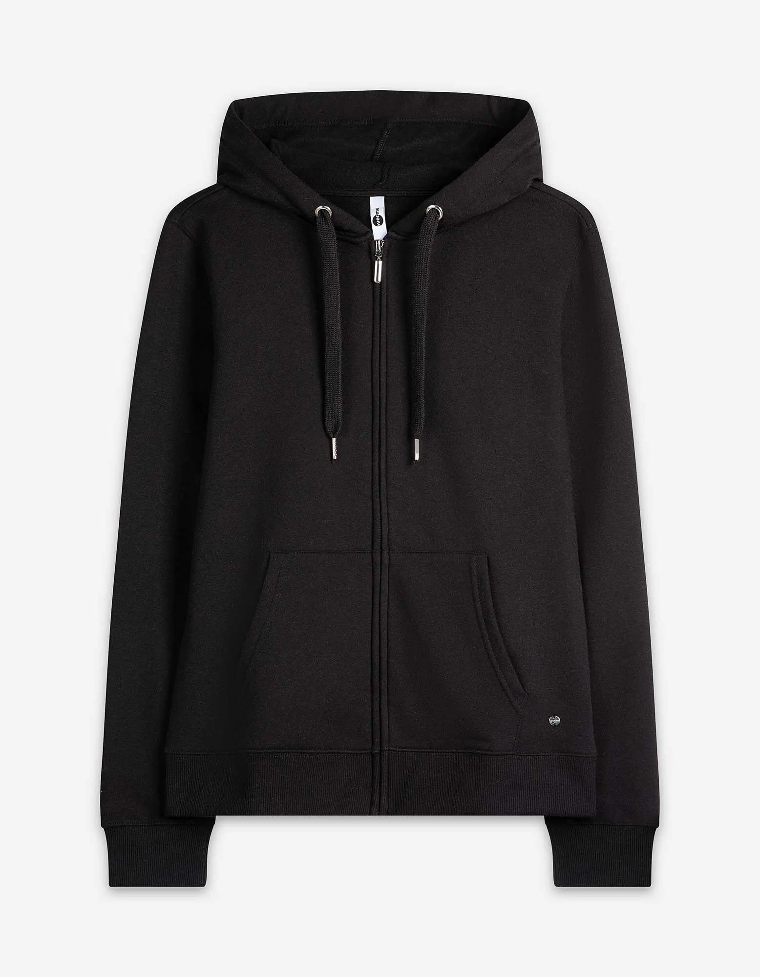 Sweatjacke - Kapuze - schwarz