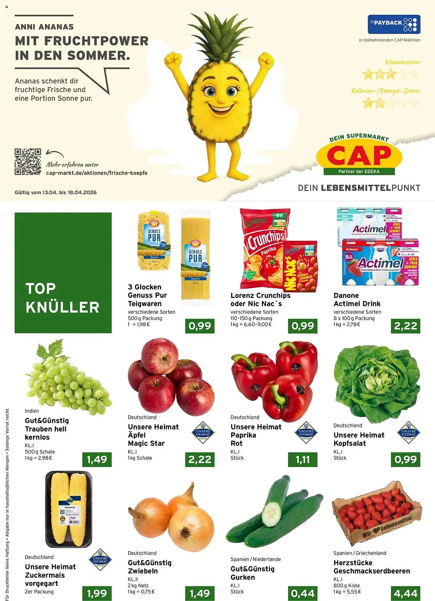 CAP Markt Prospekt von 13. April bis 18. April 2026 - Prospekt seite 1