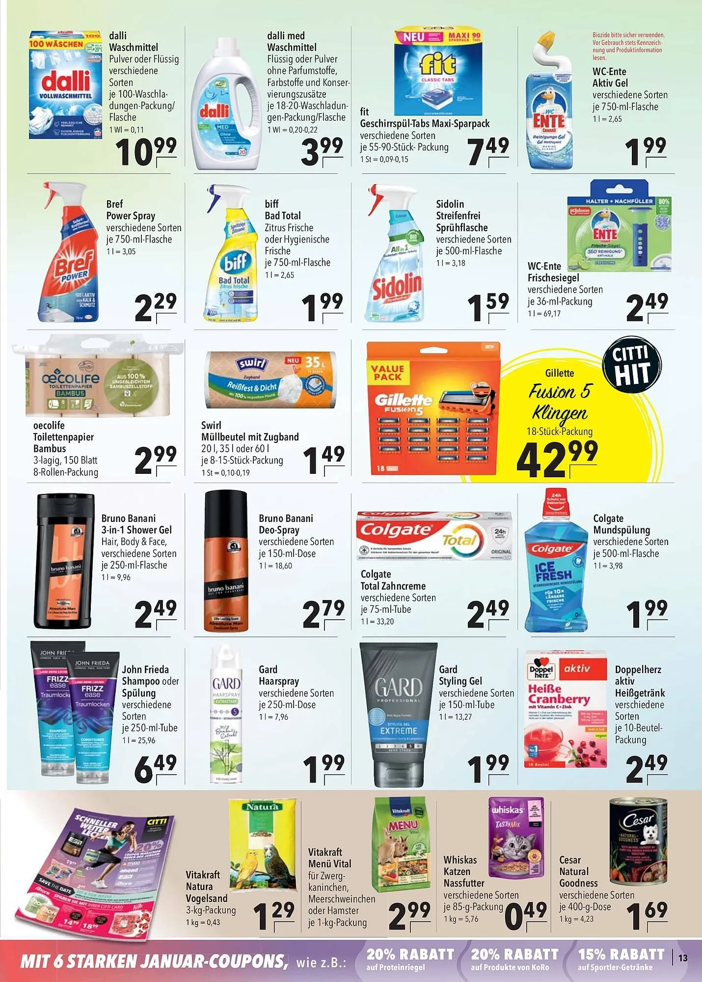 CITTI Markt Prospekt von 14. Januar bis 20. Januar 2026 - Prospekt seite 13