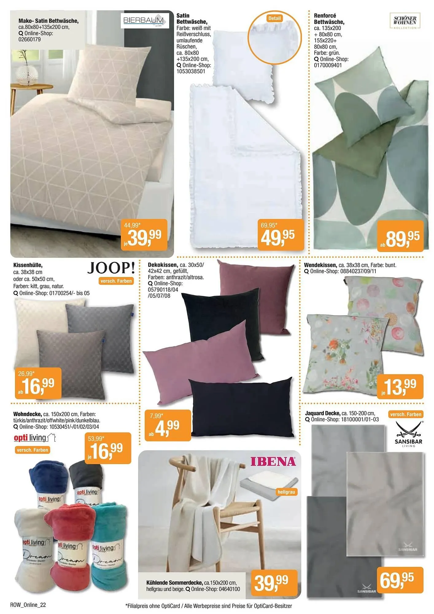 Opti Wohnwelt Prospekt von 9. Dezember bis 19. Dezember 2026 - Prospekt seite 22
