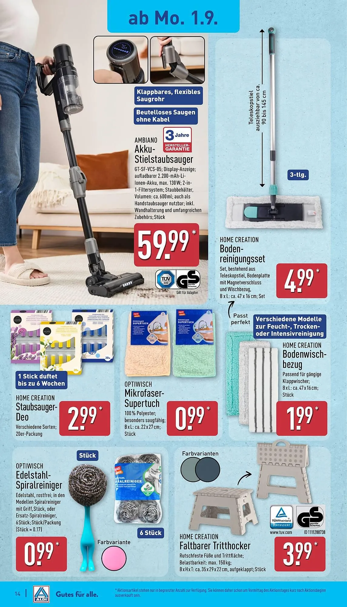 Aldi Nord Prospekt von 1. September bis 6. September 2025 - Prospekt seite 14