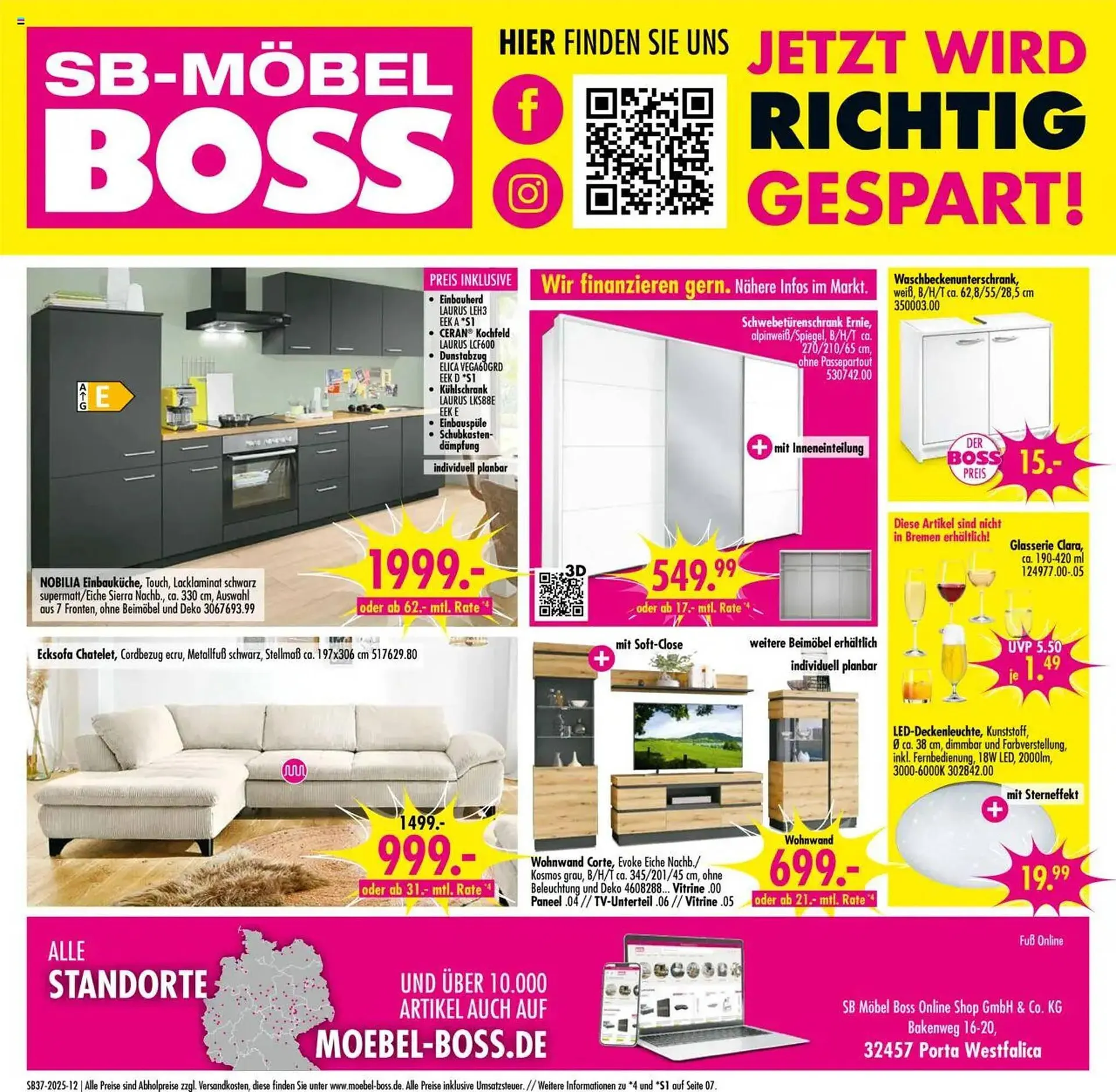 Möbel Boss Prospekt von 6. September bis 12. September 2025 - Prospekt seite 7