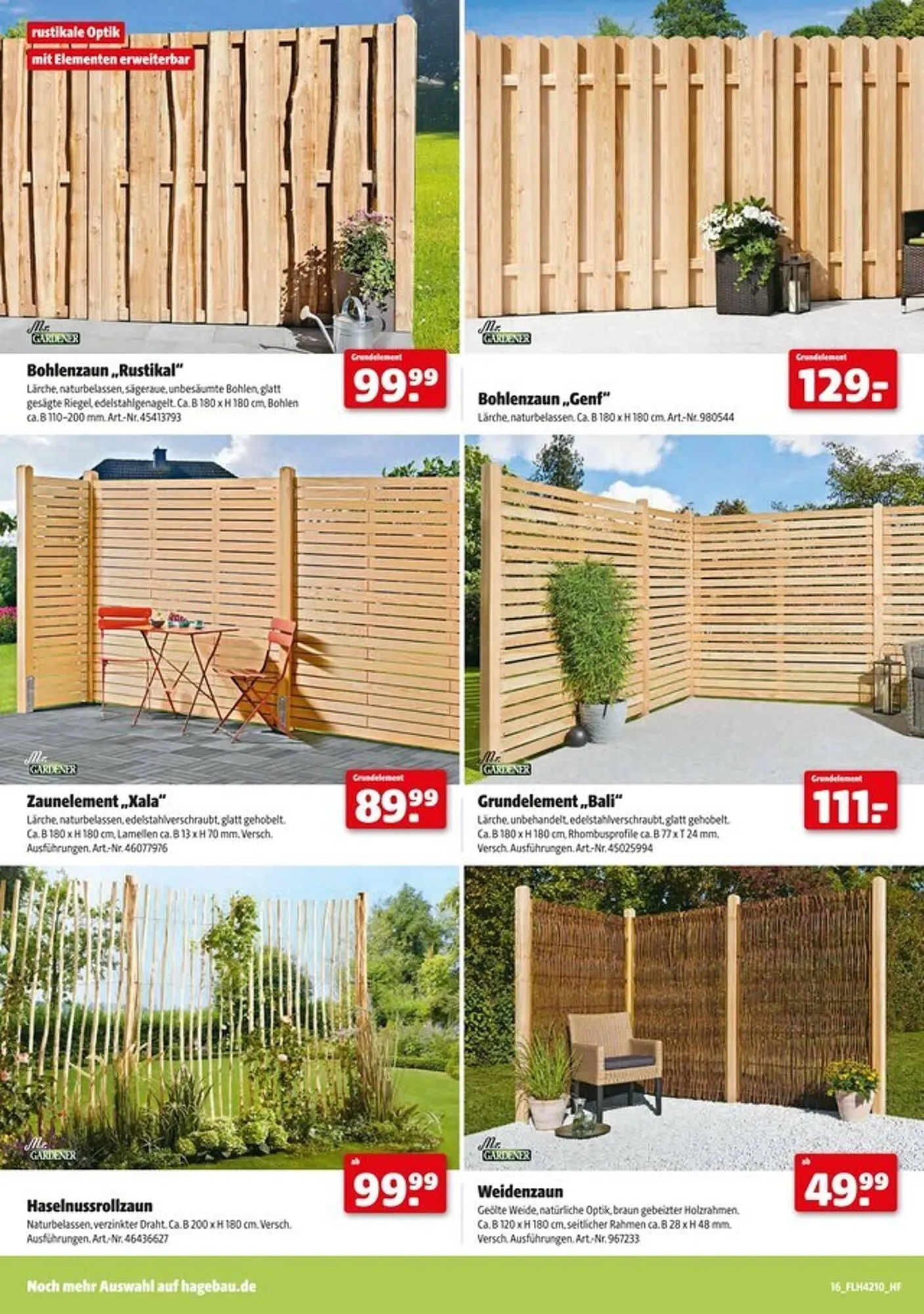 Hagebau Prospekt von 1. März bis 12. April 2025 - Prospekt seite 16